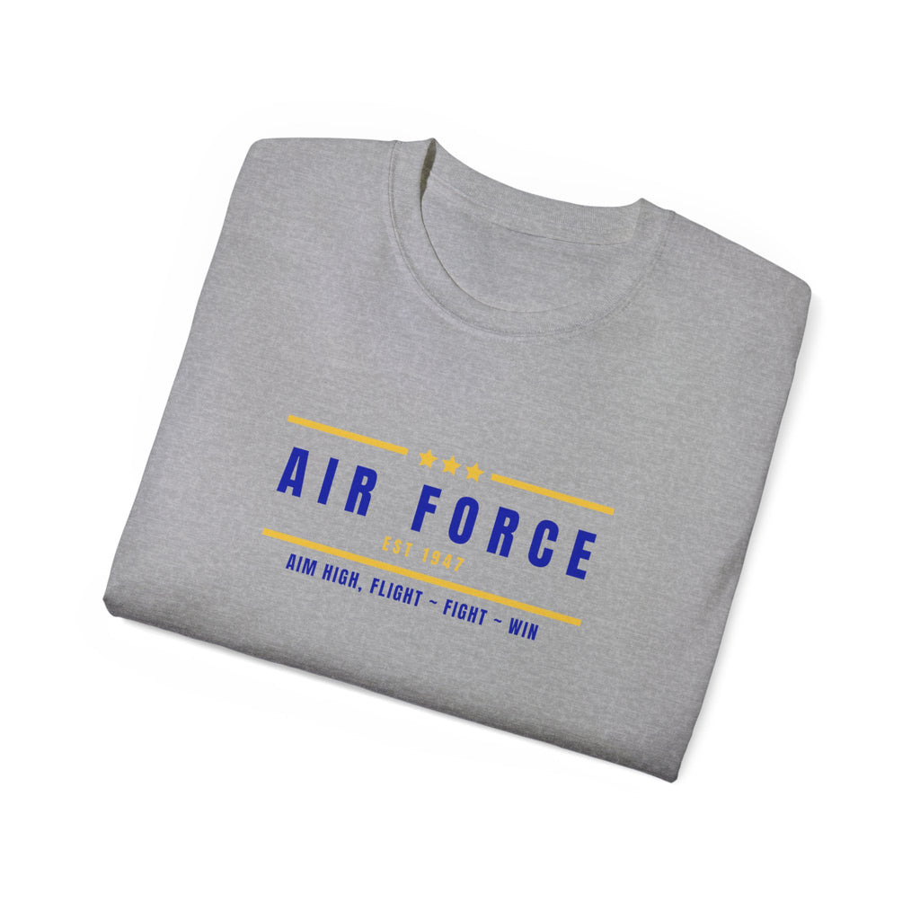 Air Force Vintage Stripe Tee — "Air Force" Graphic T-Shirt