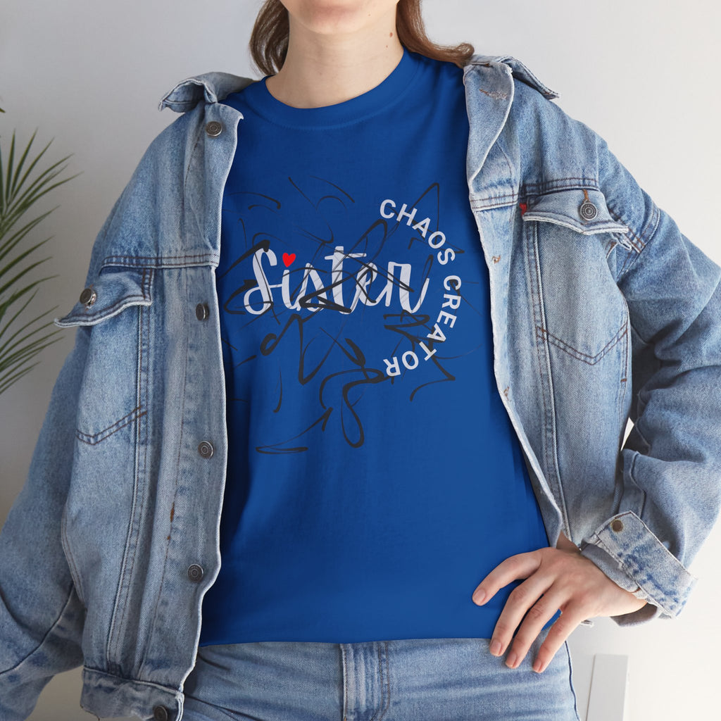 Sister Tee — 'Chaos Creator' Lightweight Sister Graphic T-Shirt