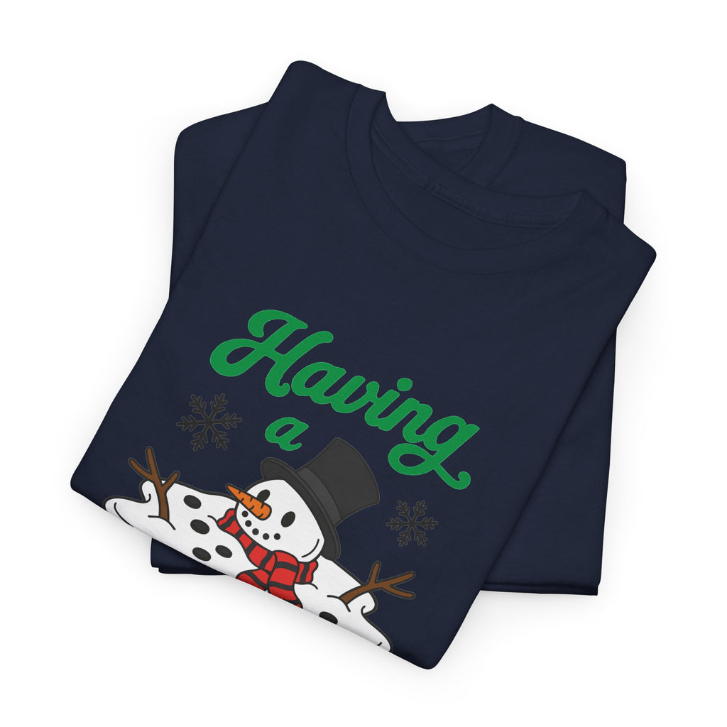Having a Meltdown Snowman Christmas T-Shirt