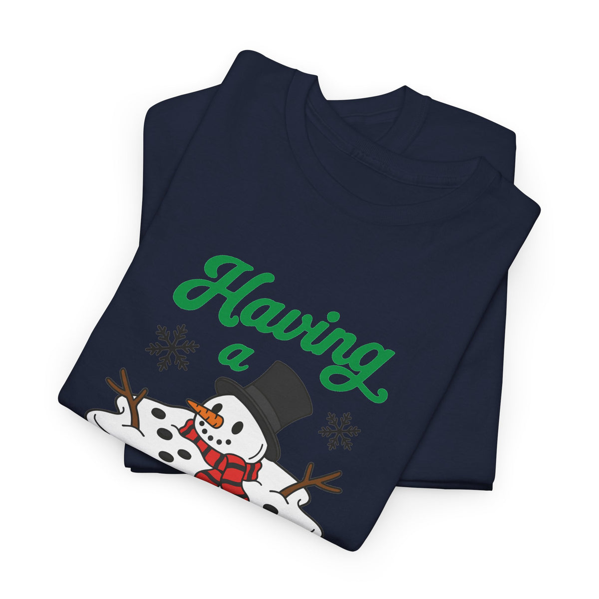 Having a Meltdown Snowman Christmas T-Shirt