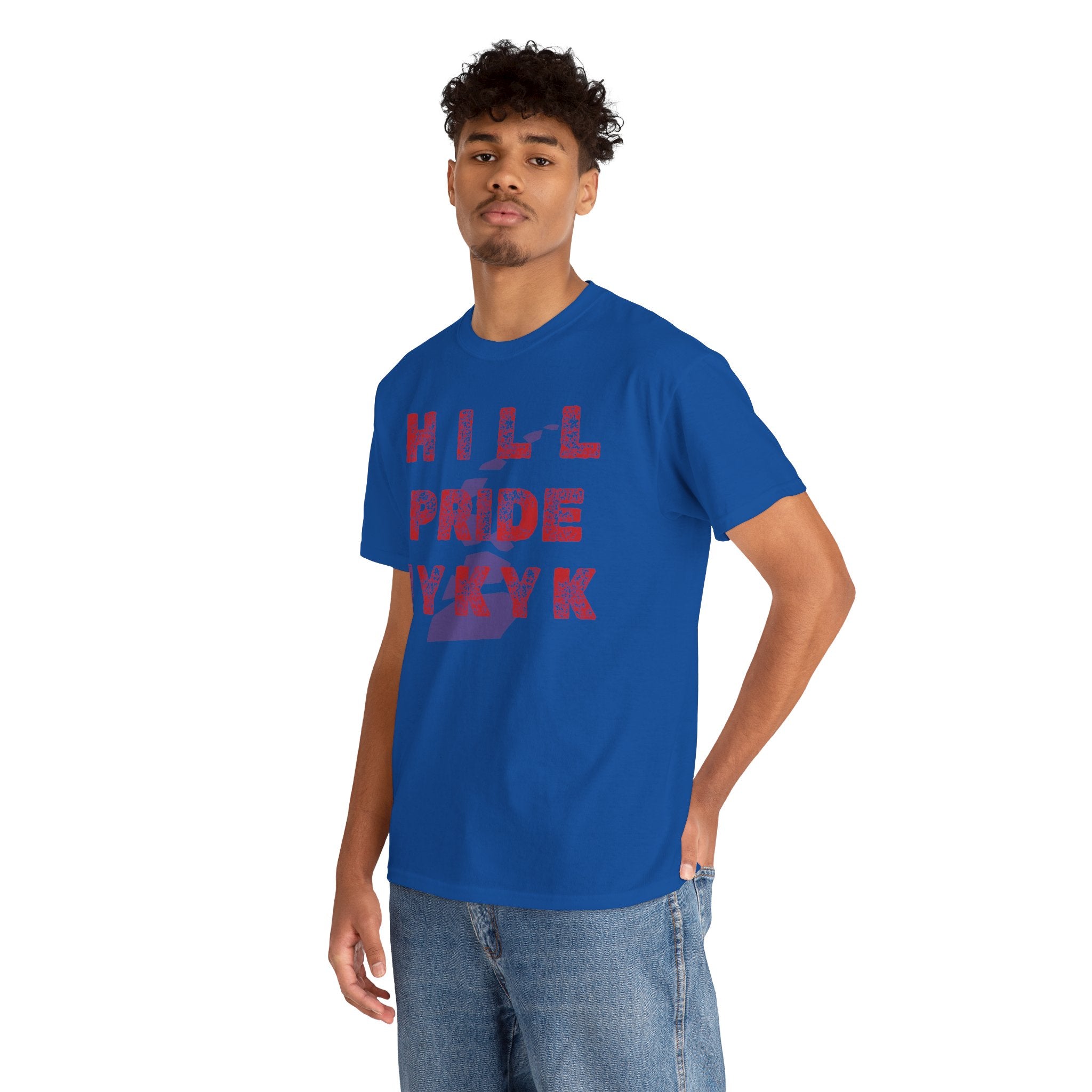 Hill Pride Cobblestone Road Graphic Tee — Red Brick Path Text Design
