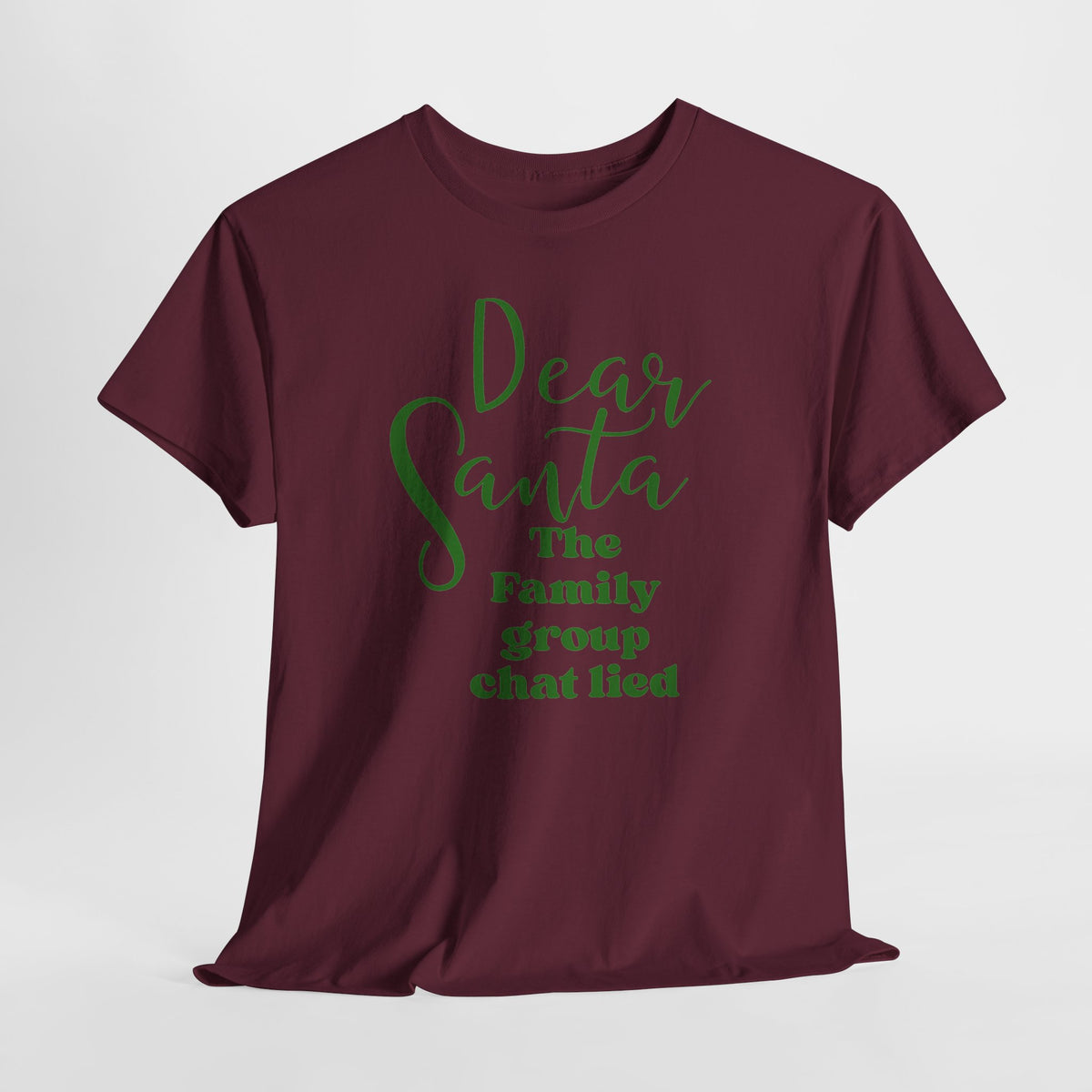 Dear Santa The Family Group Chat Lied Christmas Tee
