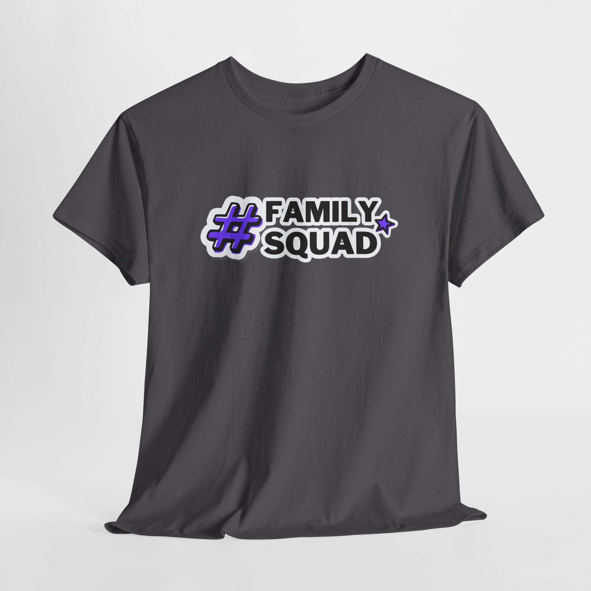 Family Squad T-Shirt — #FamilySquad Graphic Tee for Matching Family Outfits