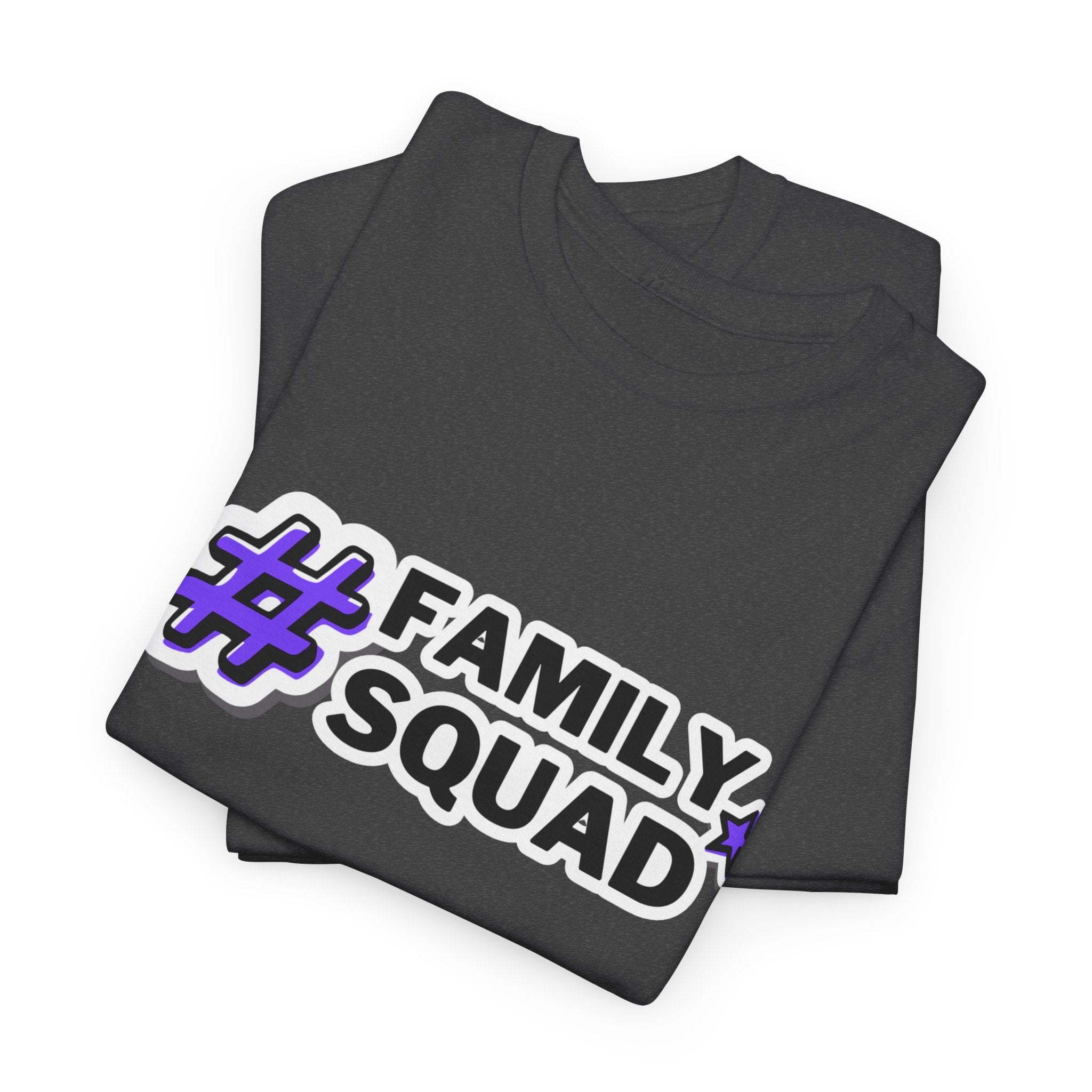 Family Squad T-Shirt — #FamilySquad Graphic Tee for Matching Family Outfits