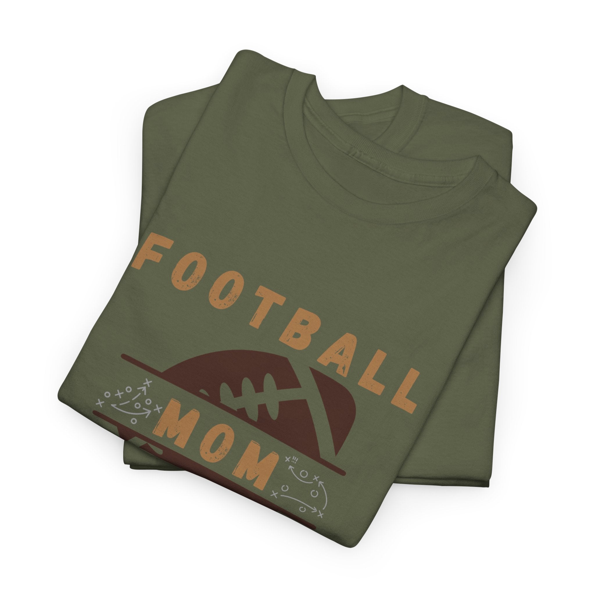 Football Mom T-Shirt — Retro Brown Football Design