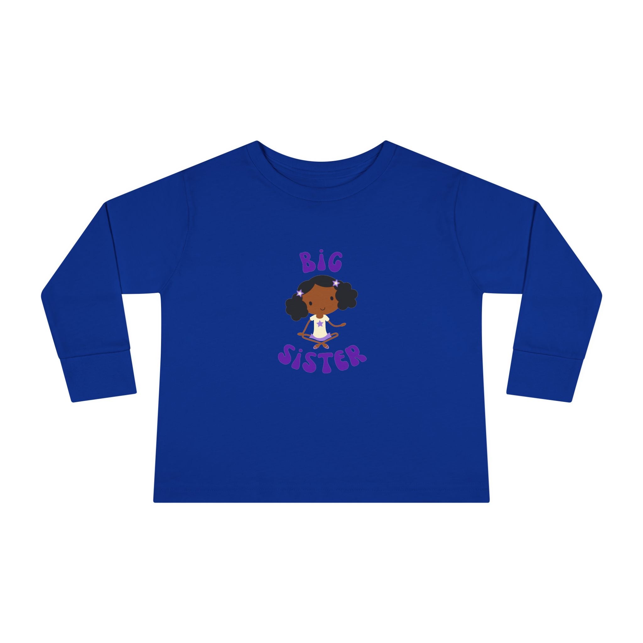 Big Sister Toddler Long Sleeve Tee — Cute Sister Announcement Shirt