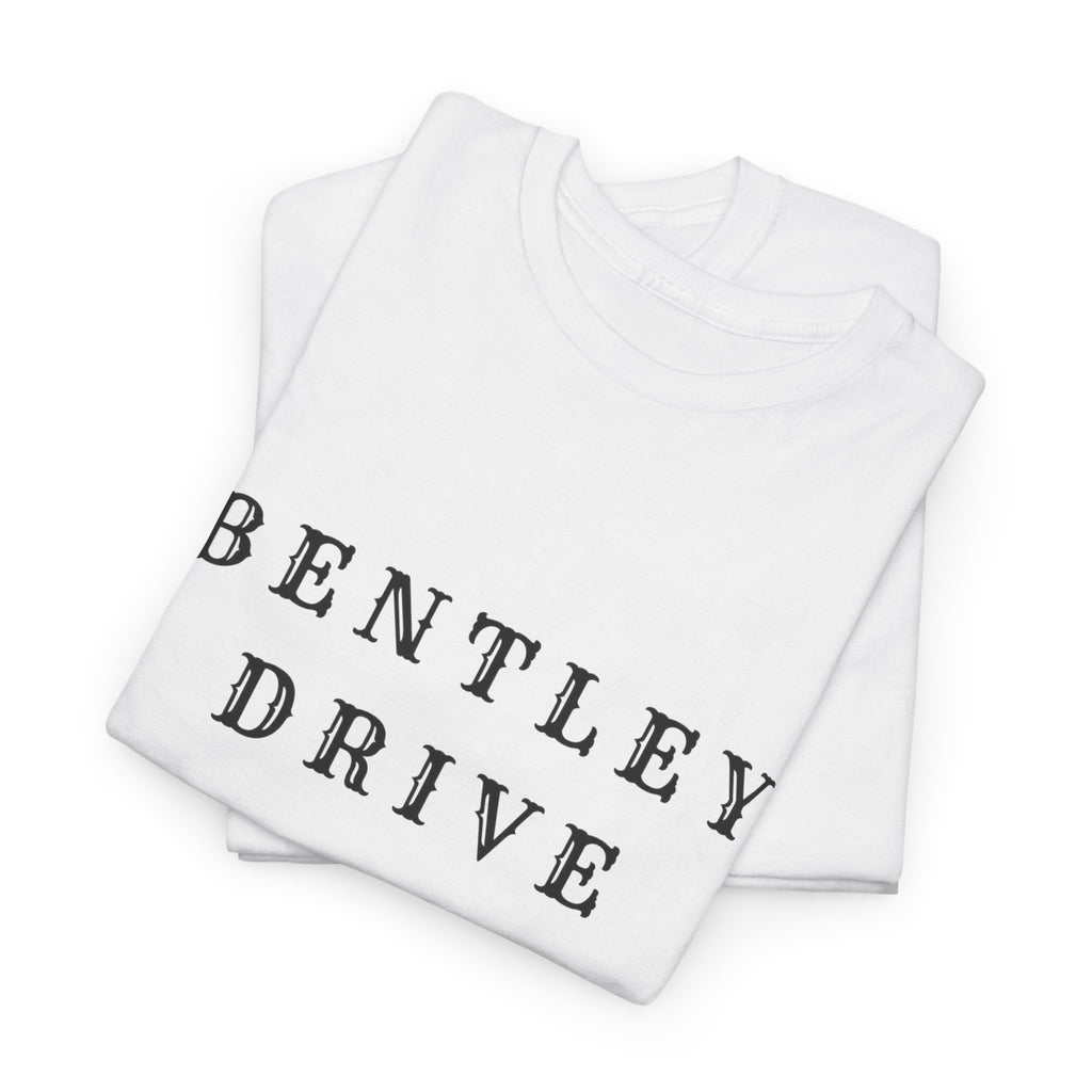 Bentley Drive Tee — Minimal Vintage Script T‑Shirt