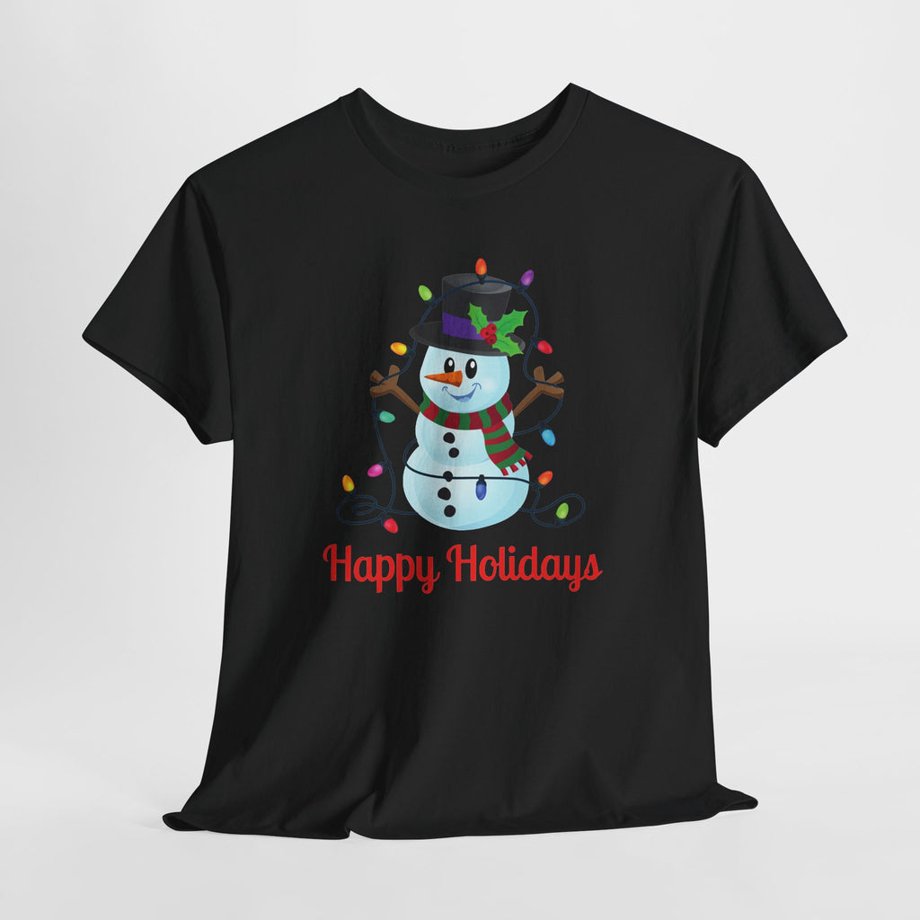 Happy Holidays Snowman Christmas T-Shirt