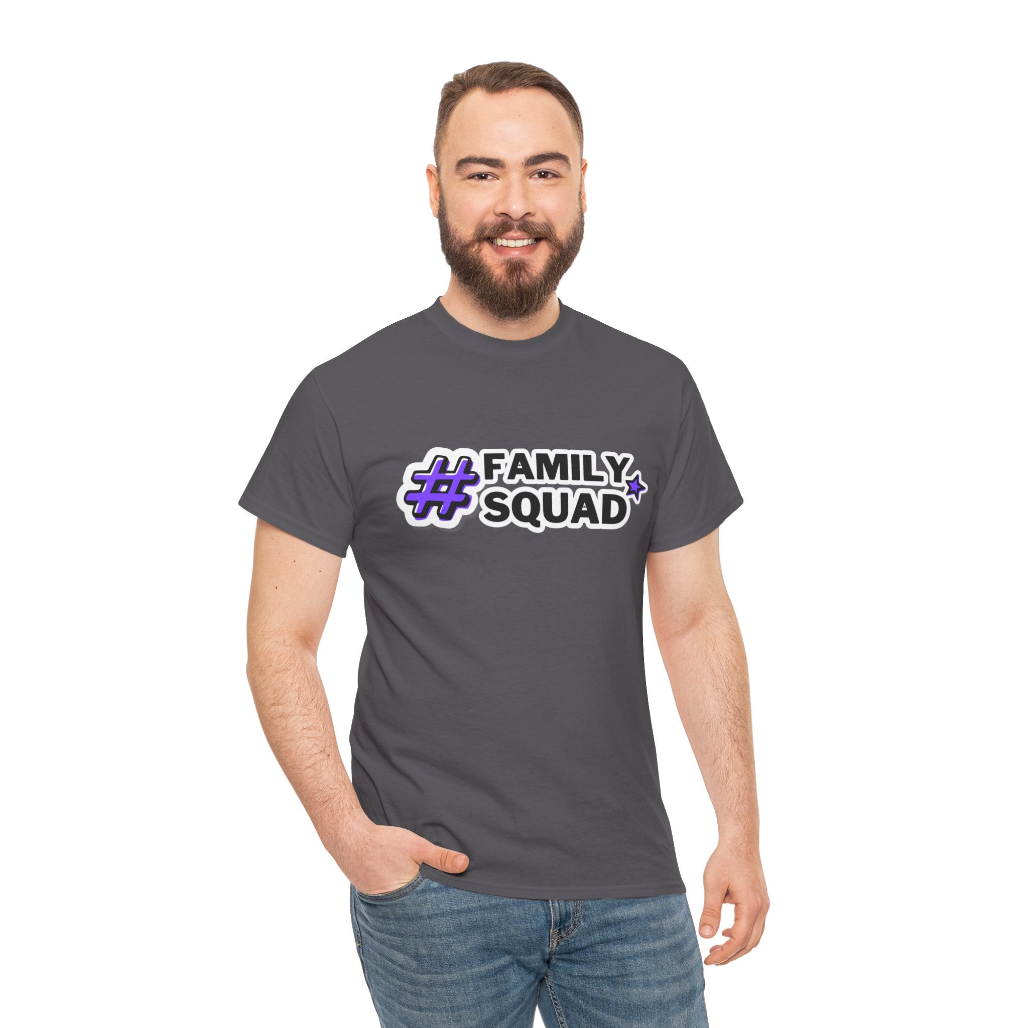 Family Squad T-Shirt — #FamilySquad Graphic Tee for Matching Family Outfits
