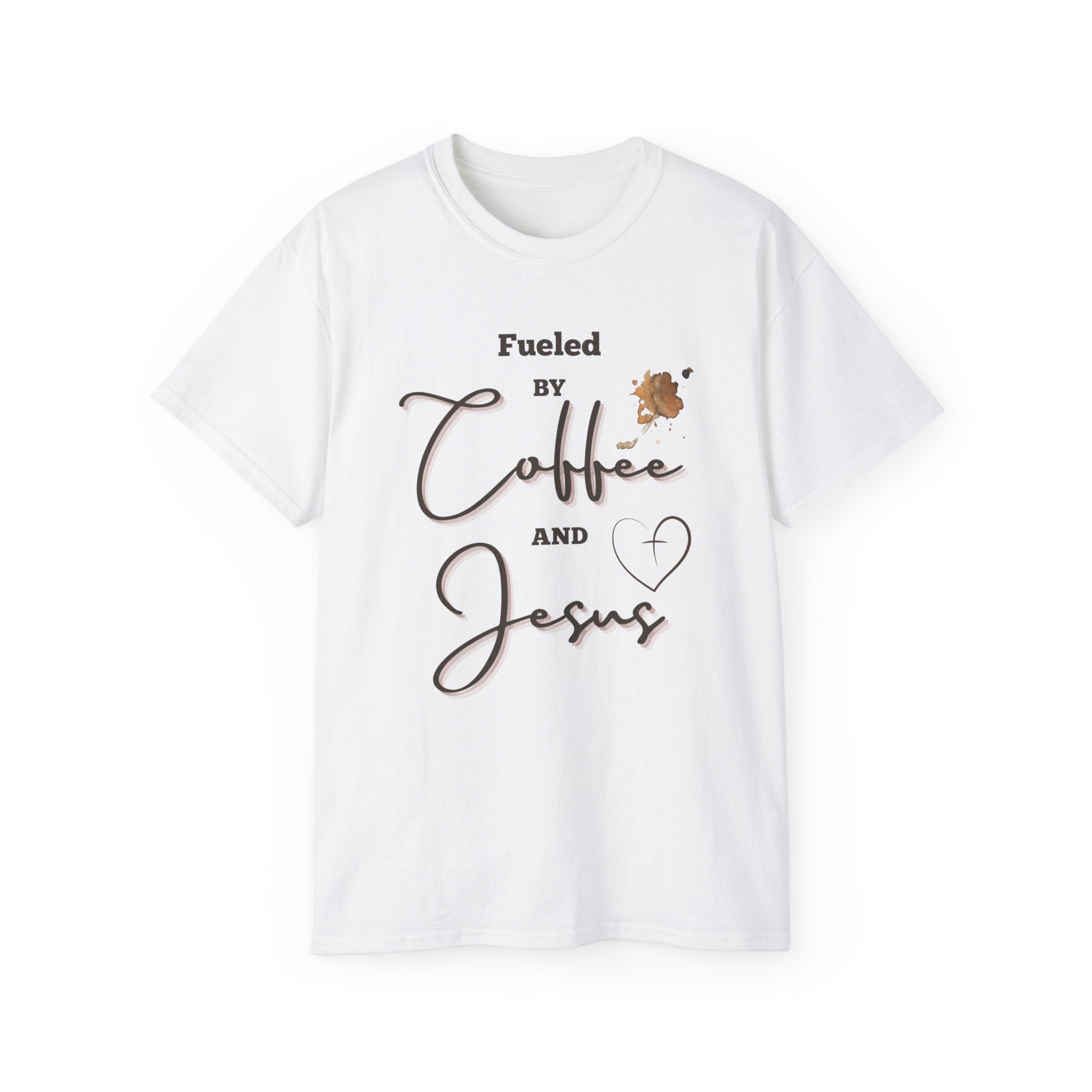 Coffee and Jesus T‑Shirt — "Fueled by Coffee and Jesus" Faith Graphic Tee
