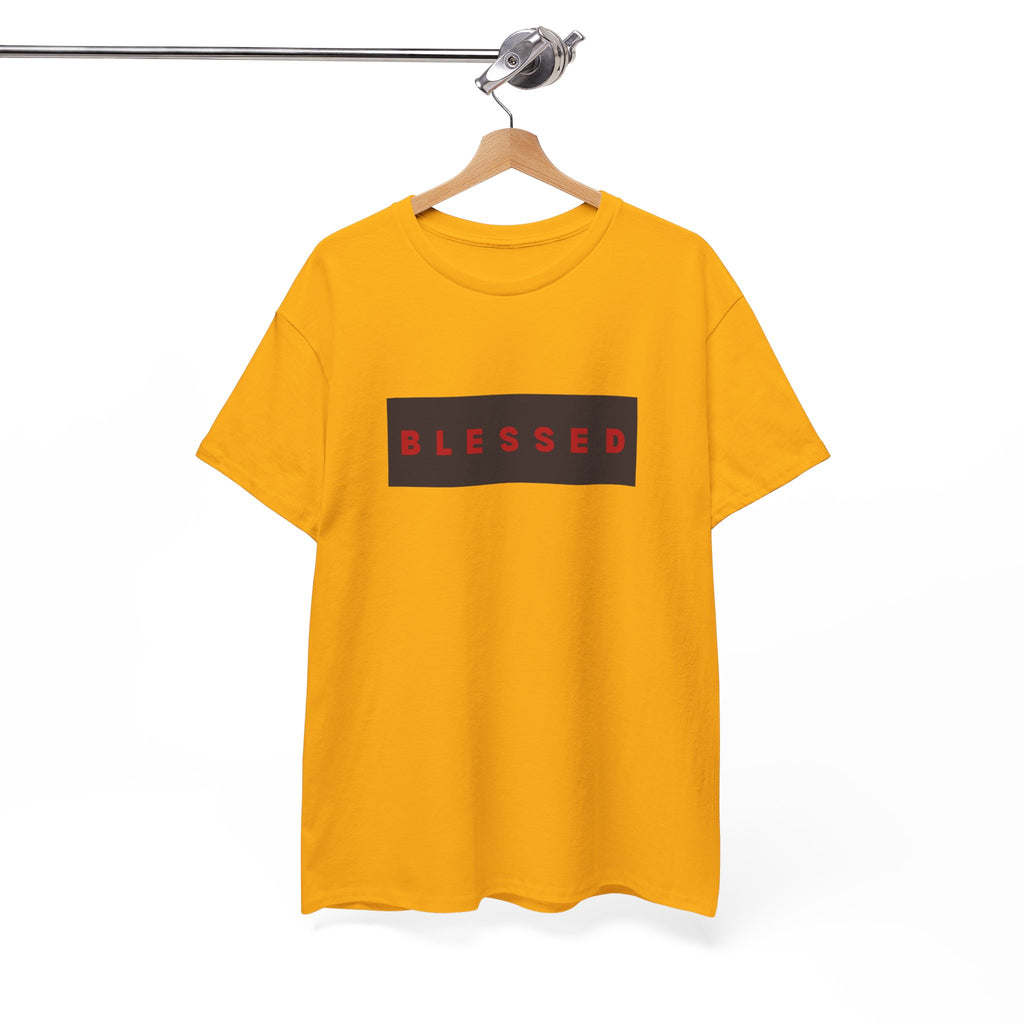 Blessed Box Logo T-Shirt — Minimal Christian Faith Tee