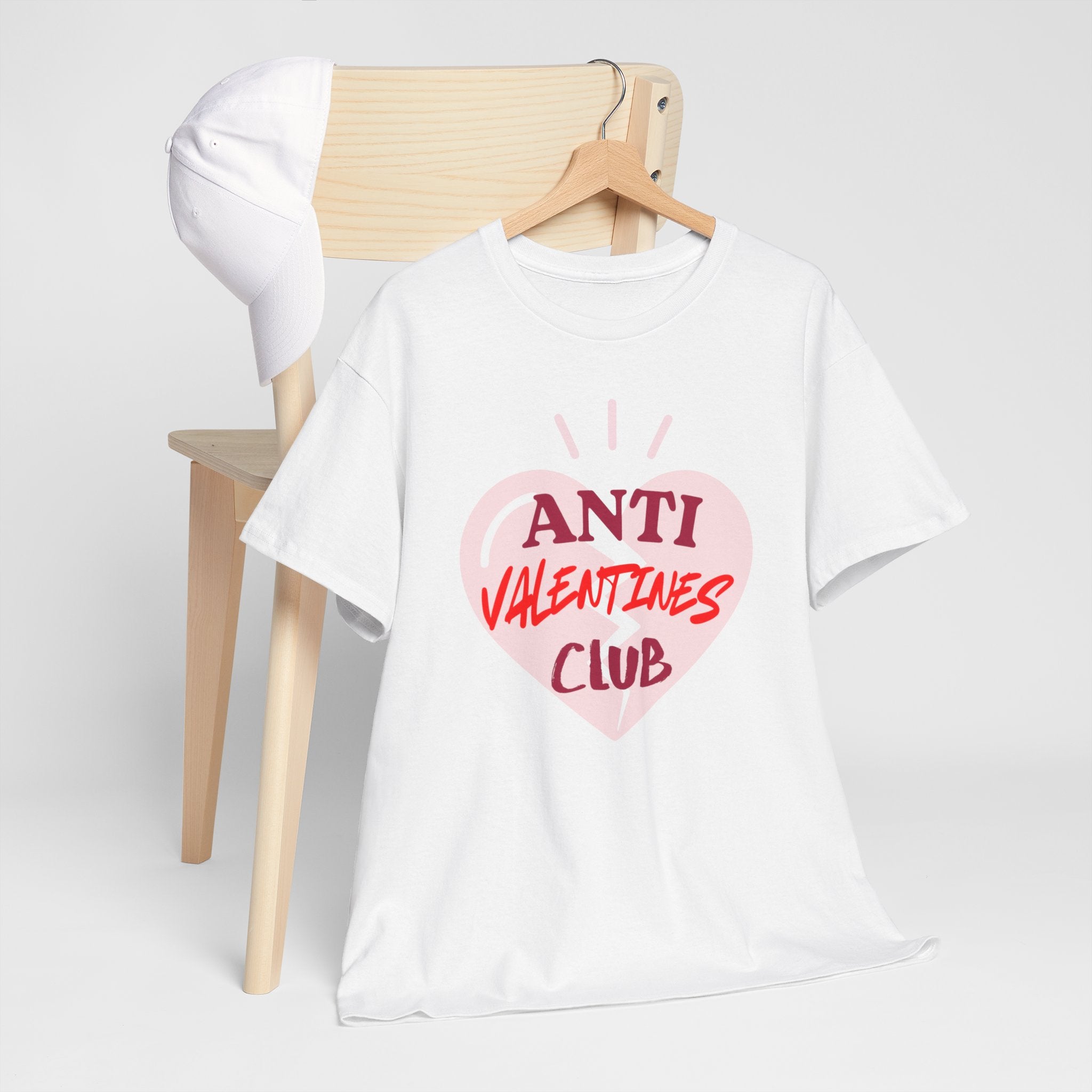 T-Shirt — Anti Valentines Day Club Heart Graphic Tee