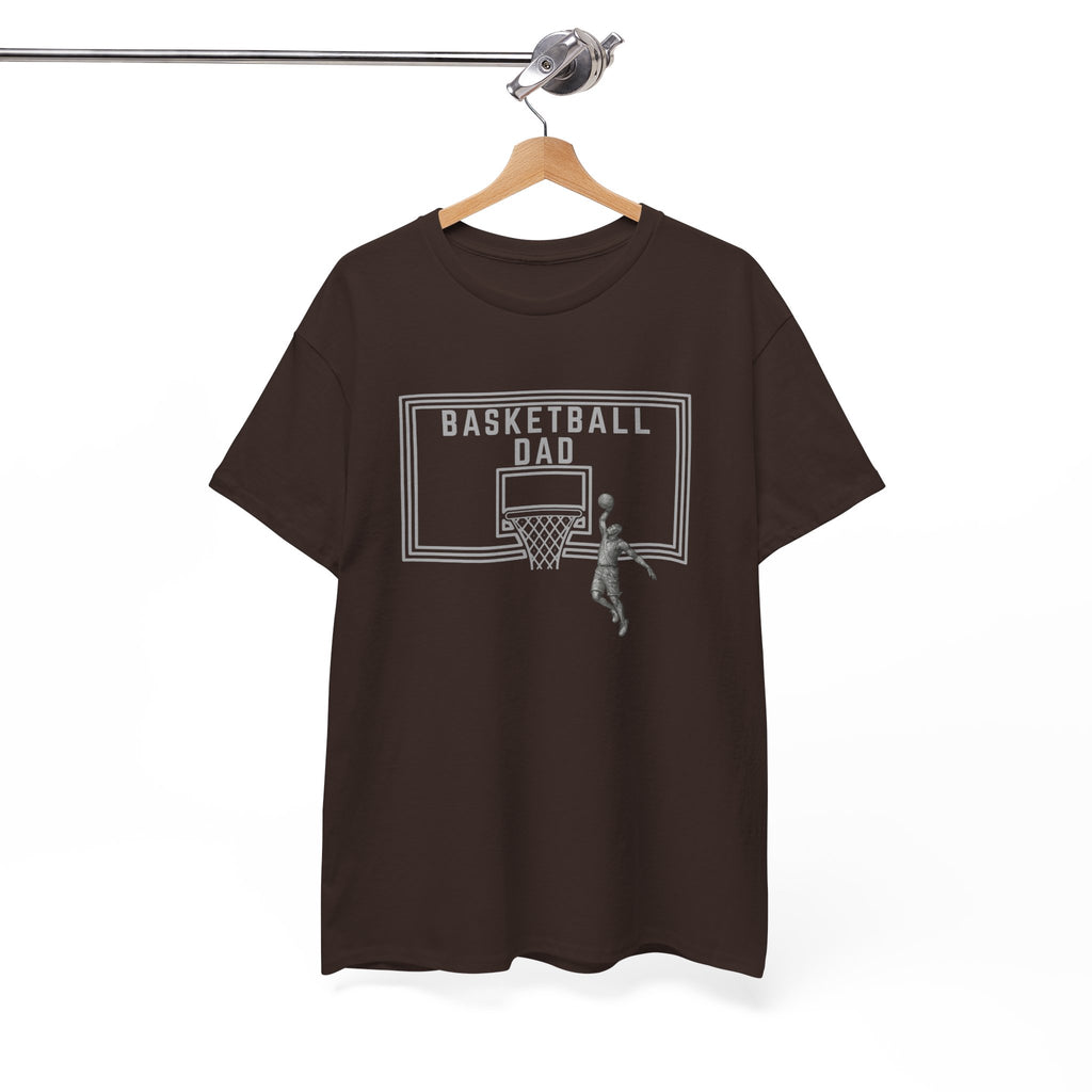 Basketball Dad T-Shirt — Basketball Hoop Graphic Tee for Proud Fathers