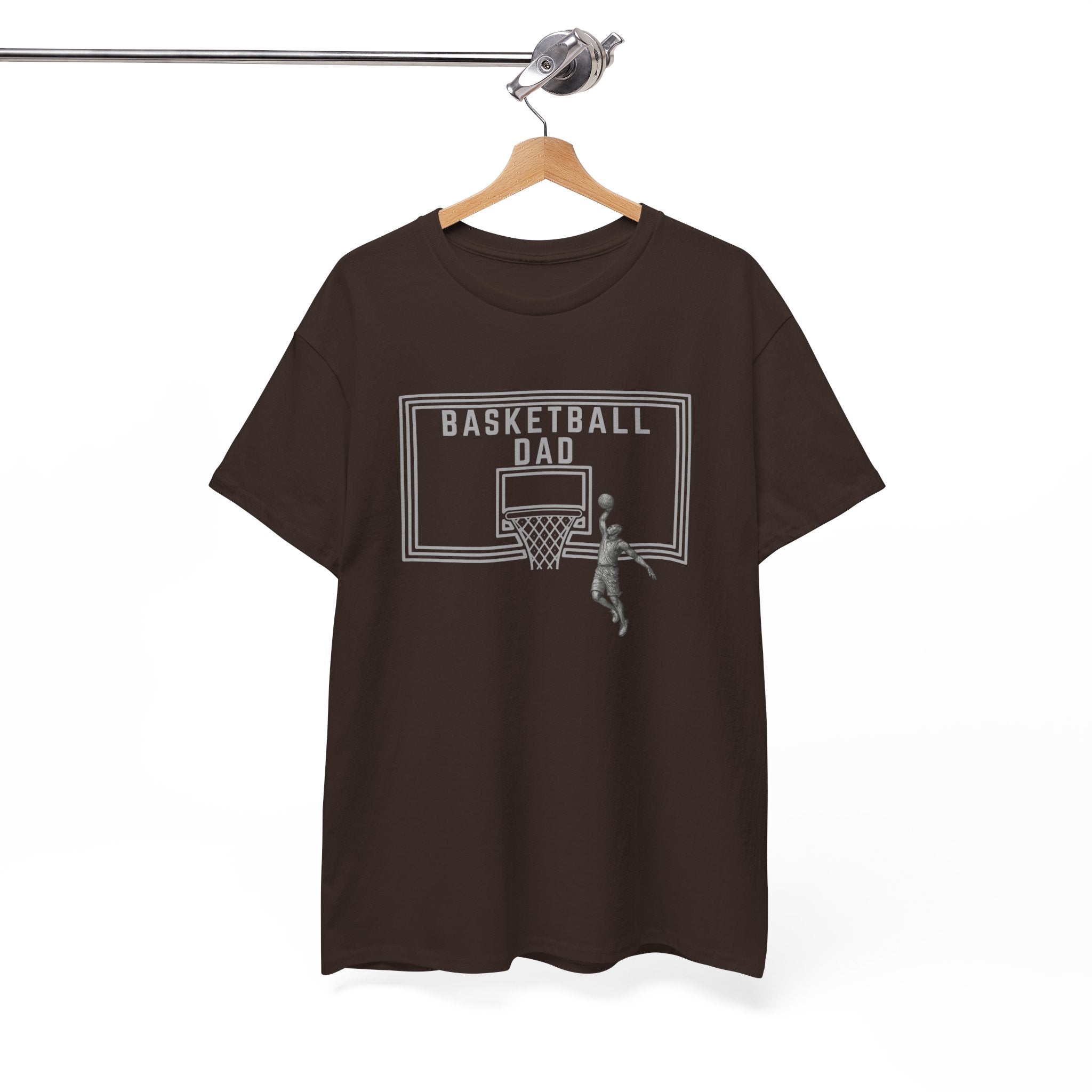Basketball Dad T-Shirt — Basketball Hoop Graphic Tee for Proud Fathers