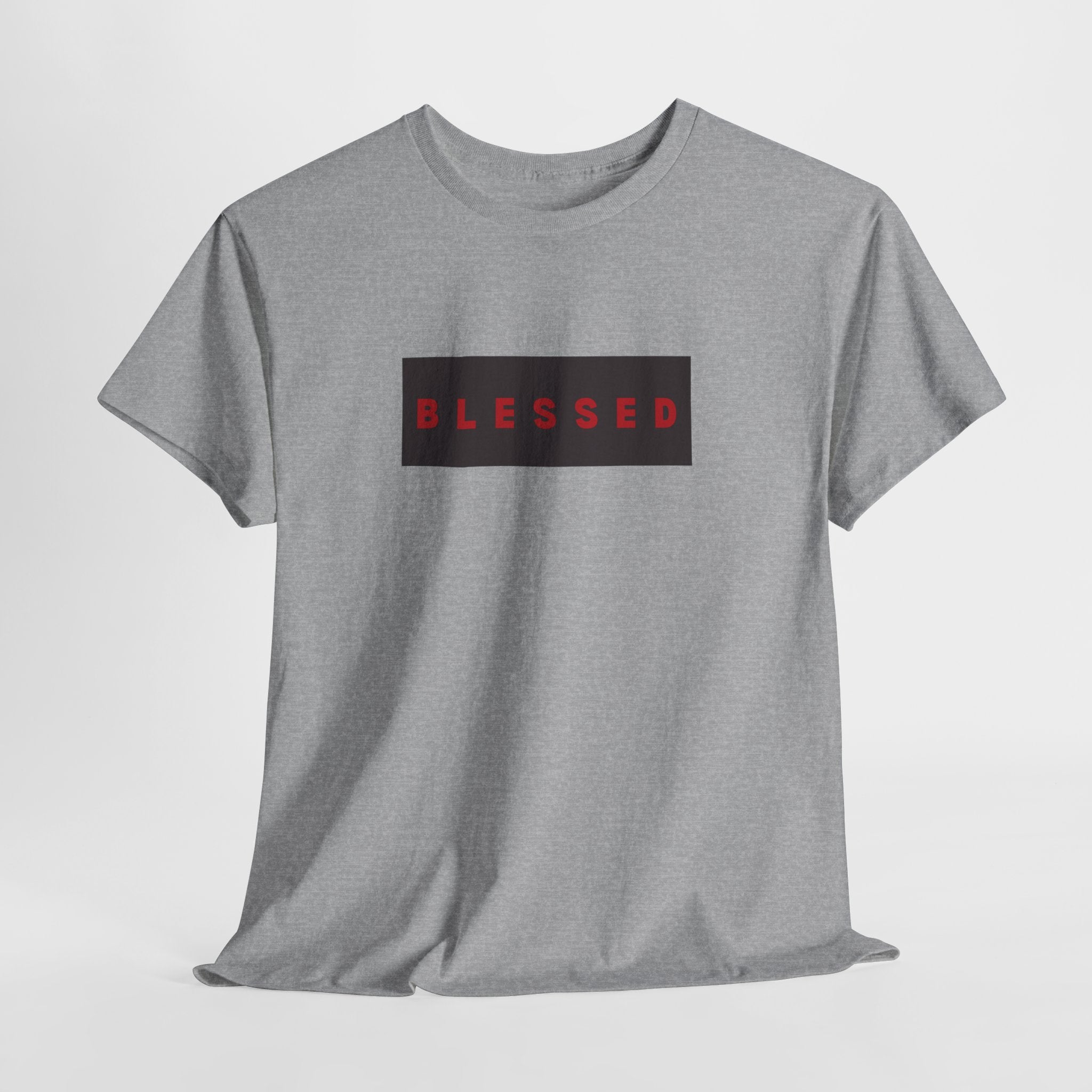 Blessed Box Logo T-Shirt — Minimal Christian Faith Tee