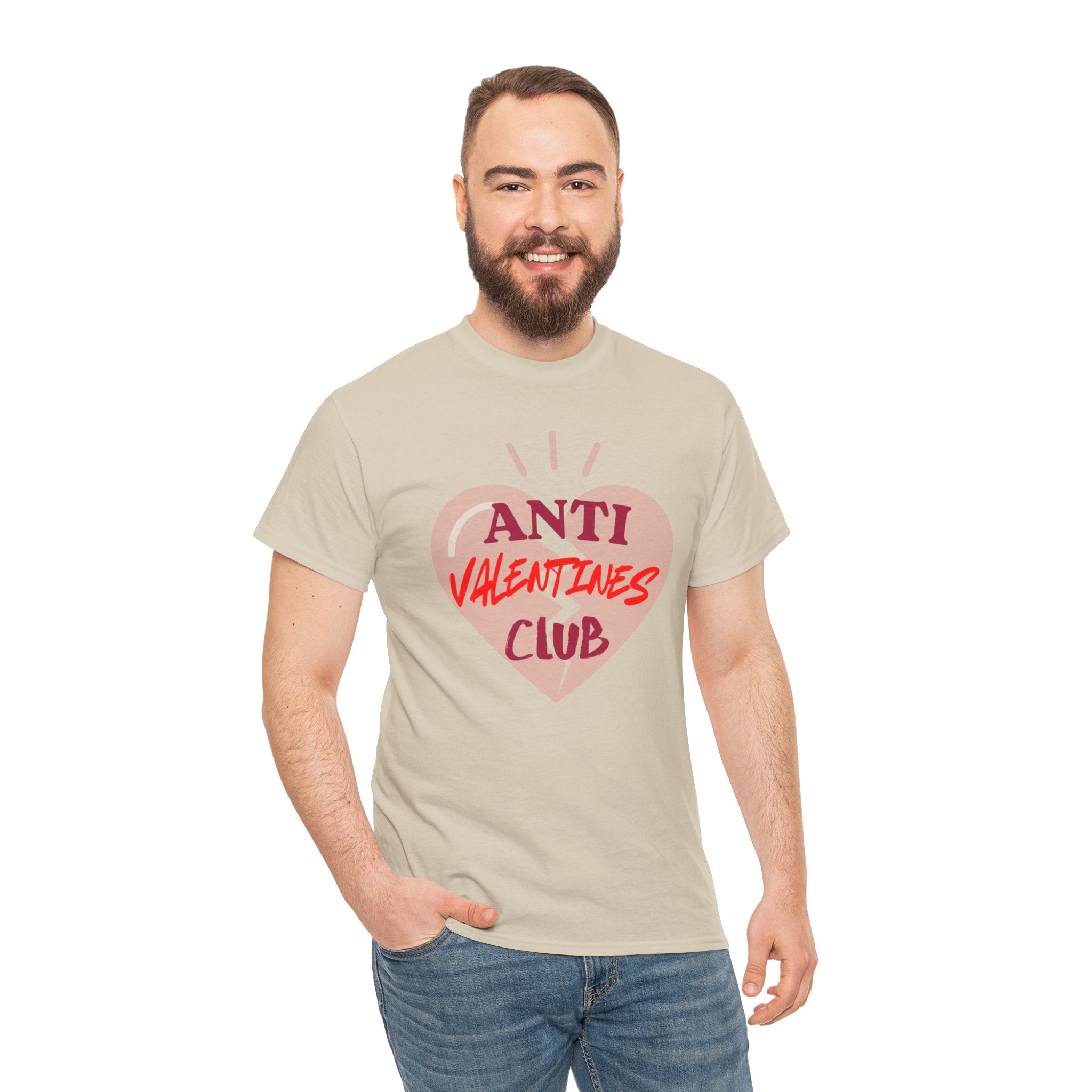 T-Shirt — Anti Valentines Day Club Heart Graphic Tee