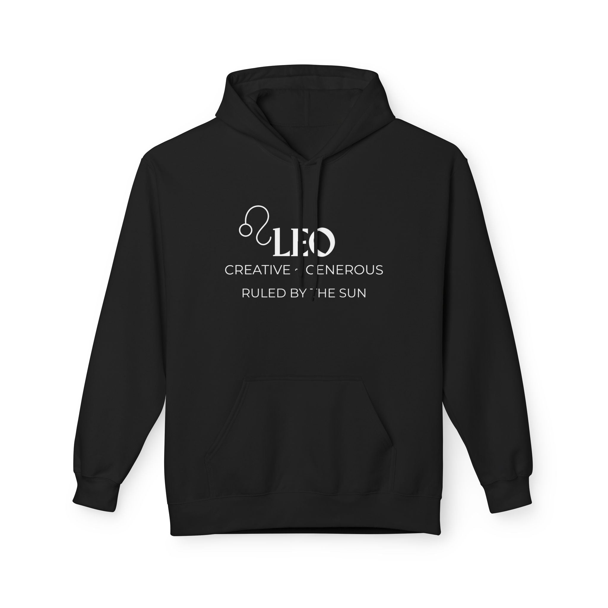 Leo Unisex Fleece Hoodie with Custom Design