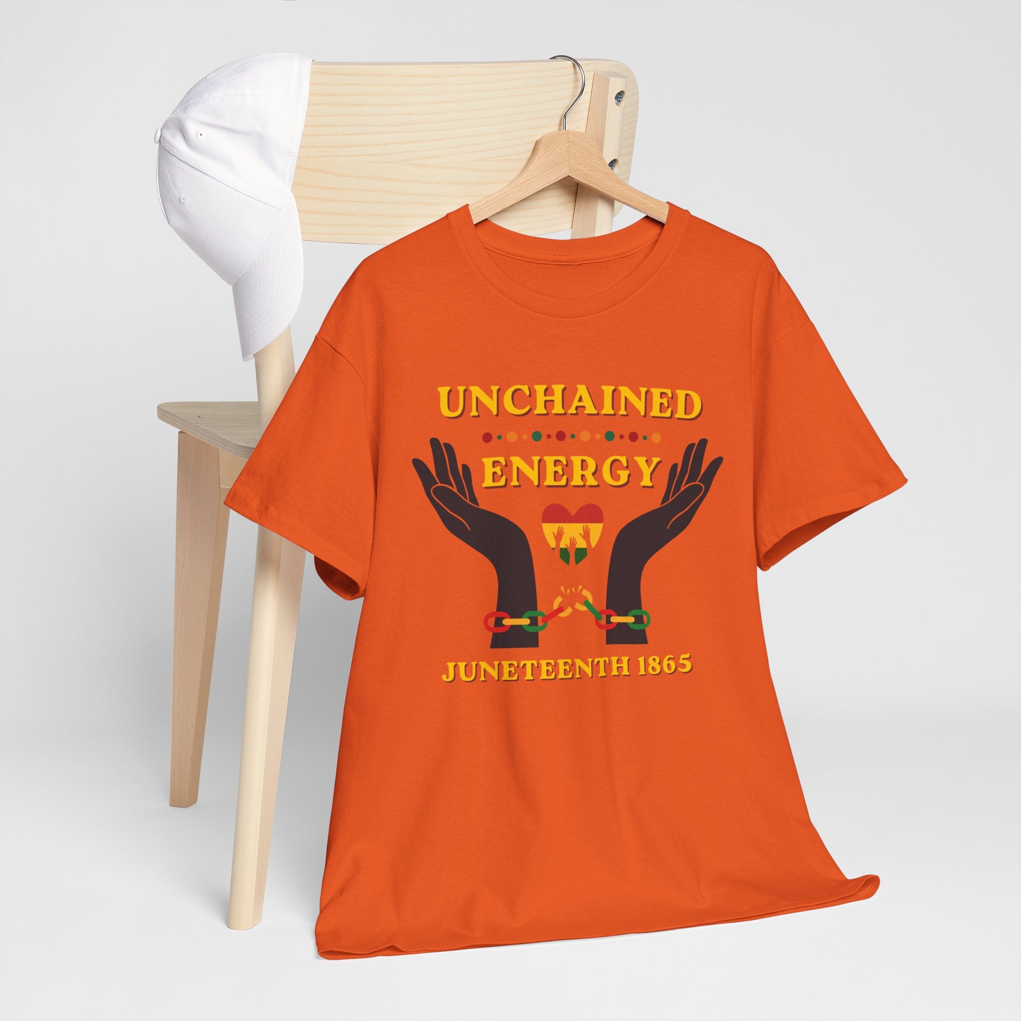 Juneteenth "Unchained Energy" Tee — Juneteenth 1865 Celebration T-Shirt