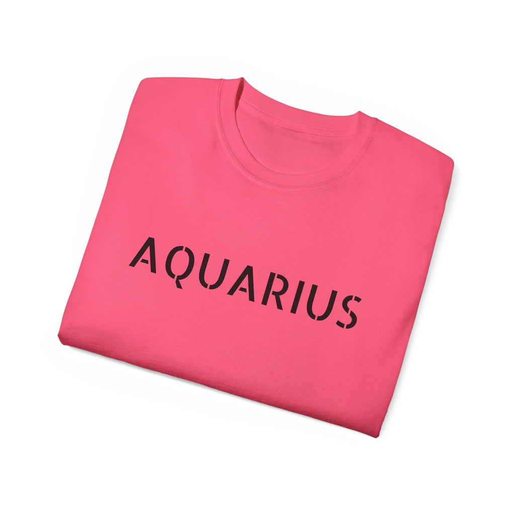 Aquarius Unisex Ultra Cotton Tee - Zodiac Astrology Graphic Shirt
