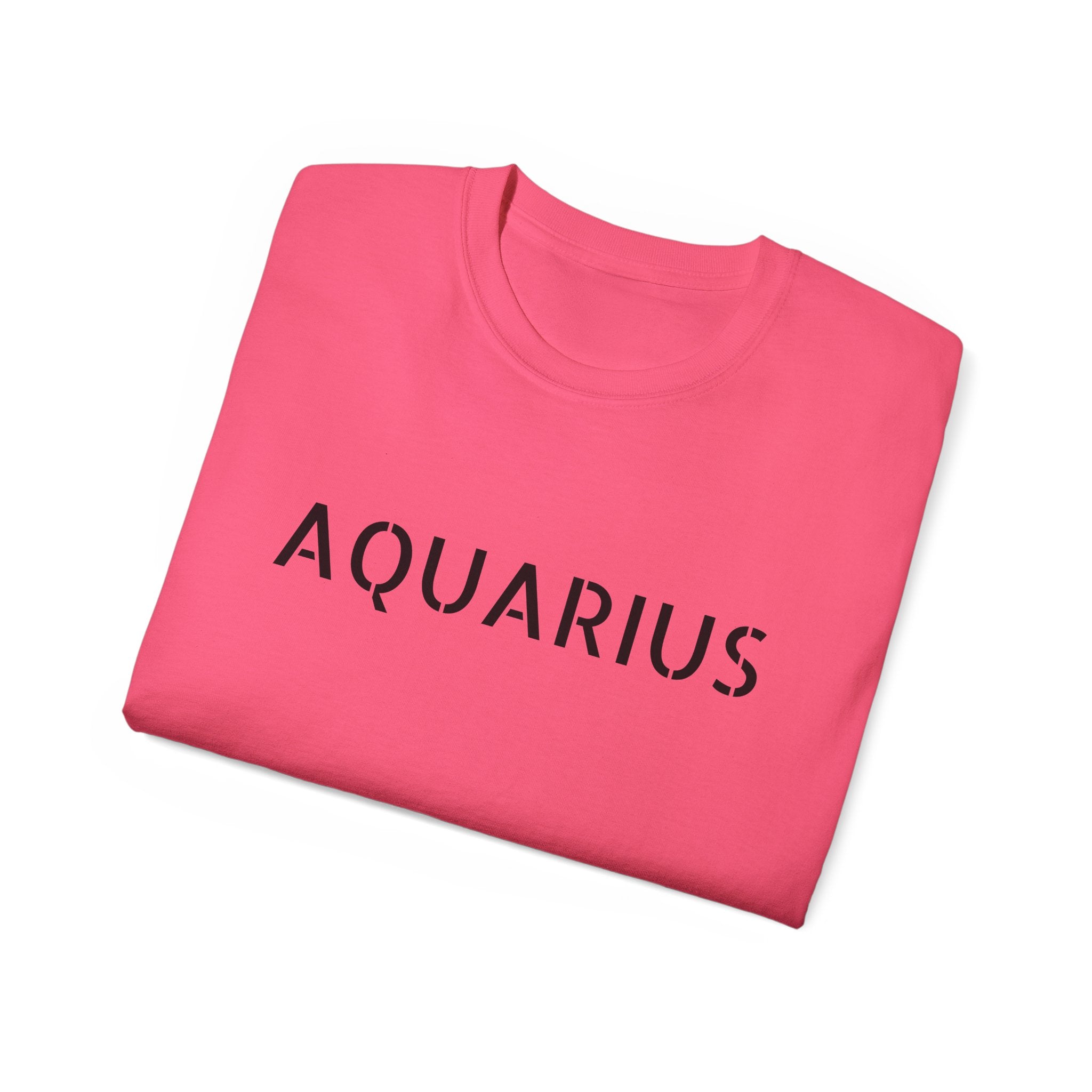 Aquarius Unisex Ultra Cotton Tee - Zodiac Astrology Graphic Shirt