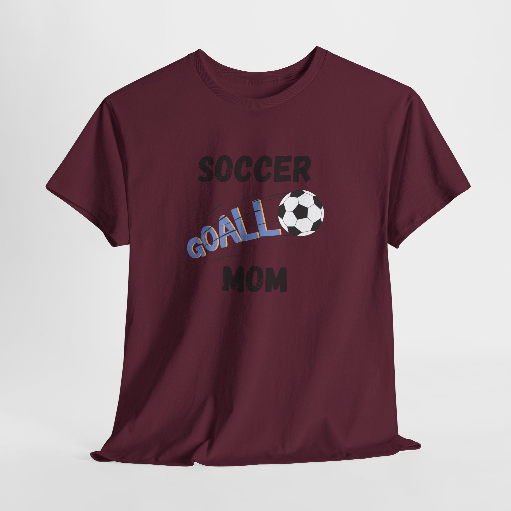 Soccer Mom T‑Shirt — 'Soccer Goal!' Graphic Tee with Soccer Ball