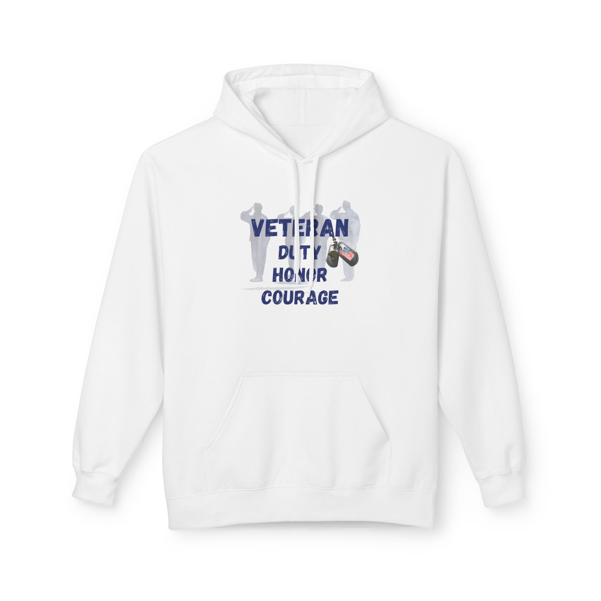 Proud Veteran Unisex Midweight Soft style Fleece Hoodie
