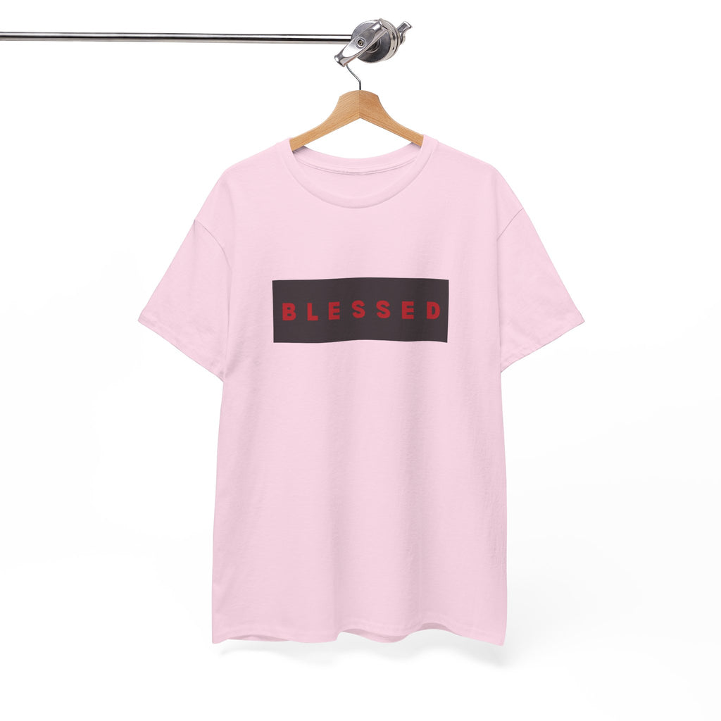 Blessed Box Logo T-Shirt — Minimal Christian Faith Tee