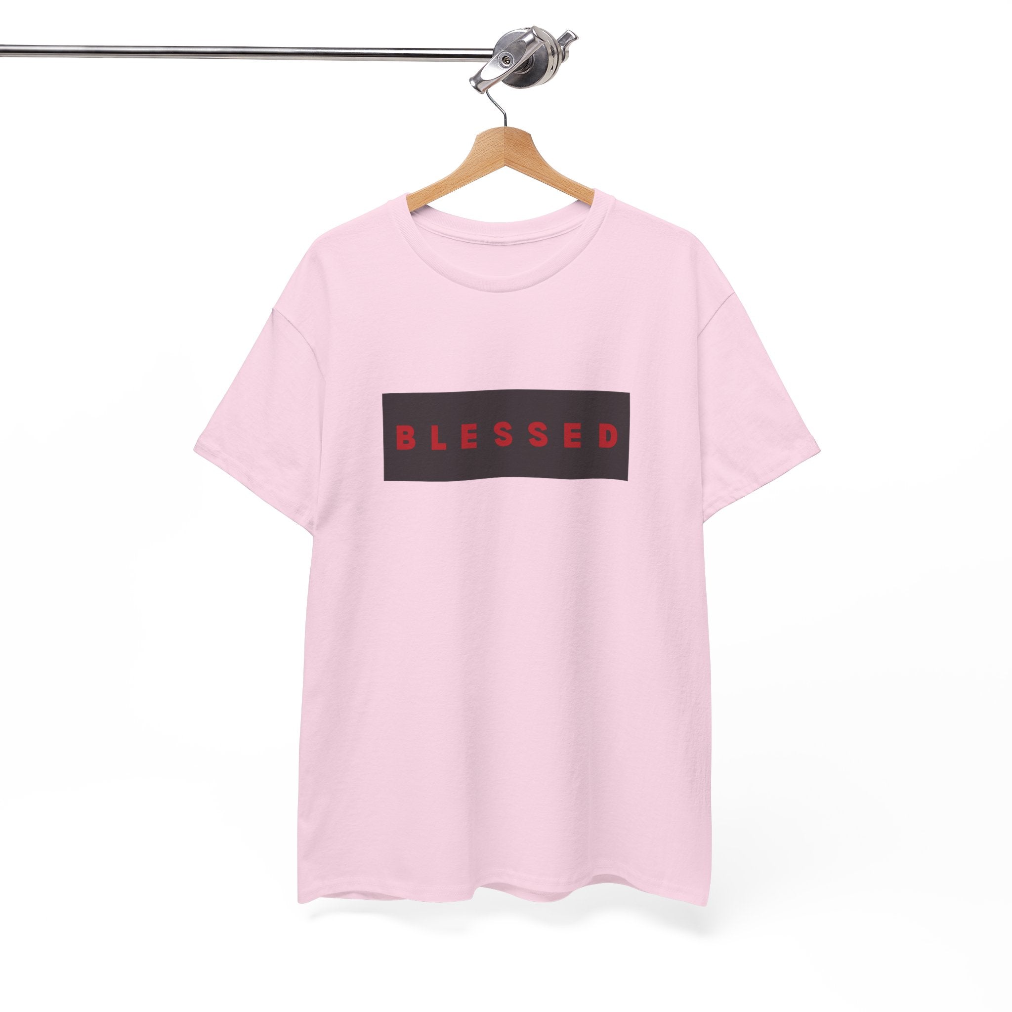 Blessed Box Logo T-Shirt — Minimal Christian Faith Tee