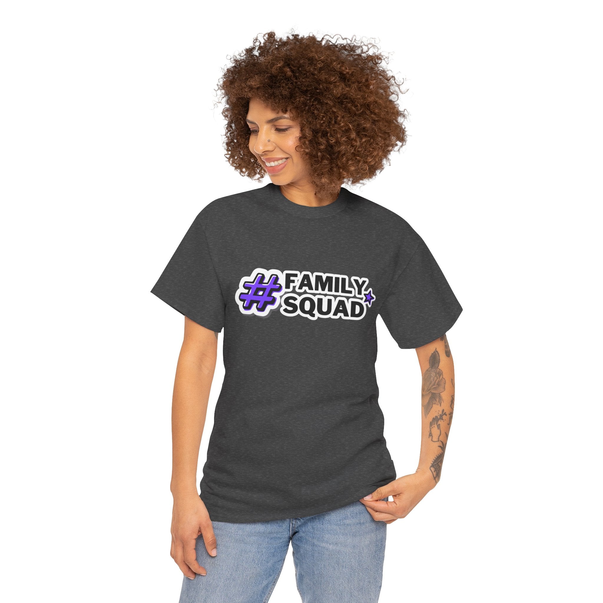 Family Squad T-Shirt — #FamilySquad Graphic Tee for Matching Family Outfits
