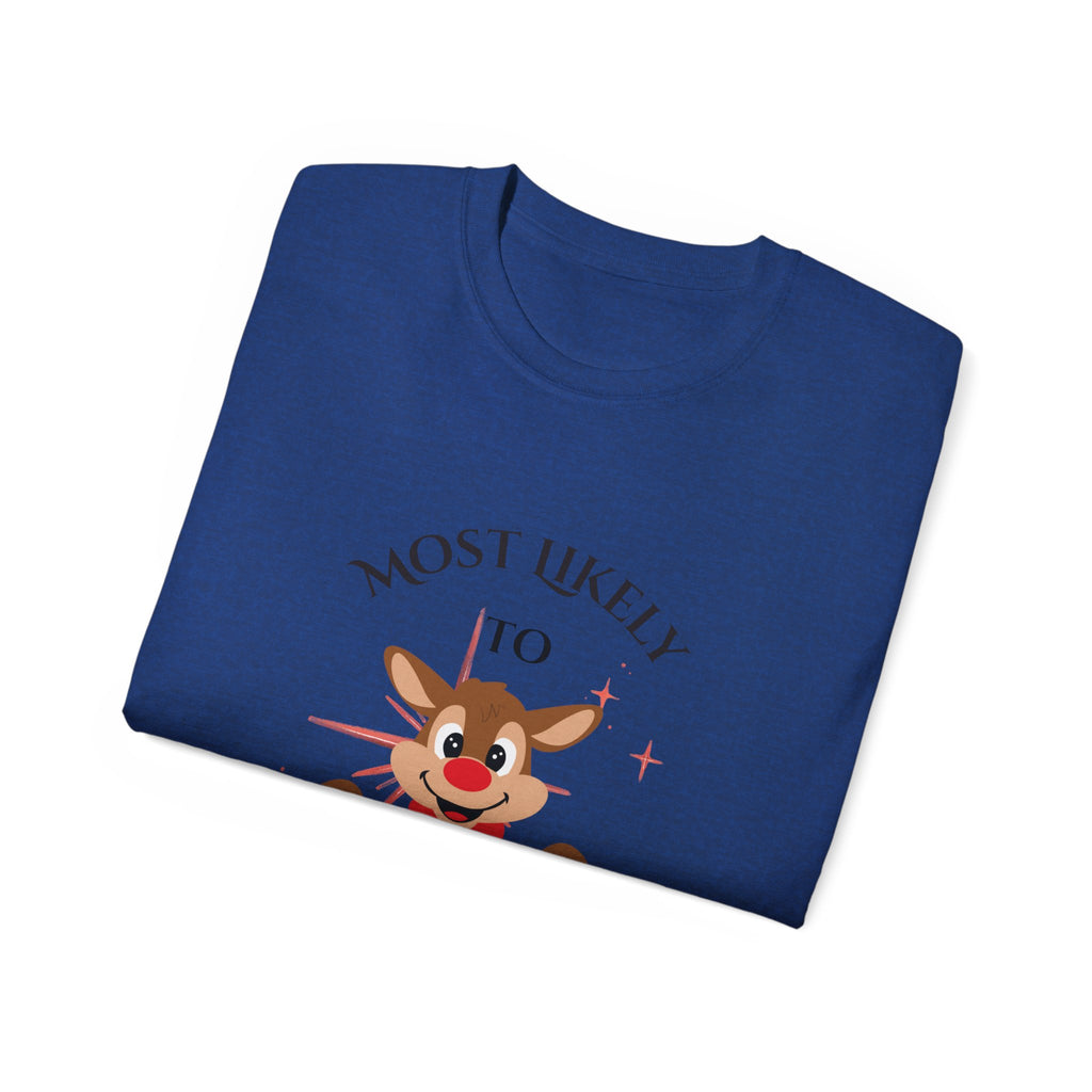 Most Likely To Say On My Way Unisex Ultra Cotton Tee, Funny Team T-Shirt, Gift for Friends, Graduation Party Tee, Casual Humor Shirt