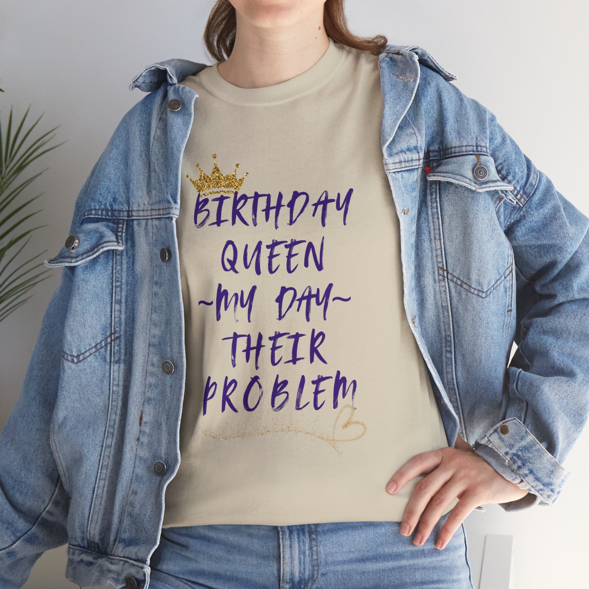 Birthday Queen Don't Care Tee — Women's Birthday Party T‑Shirt