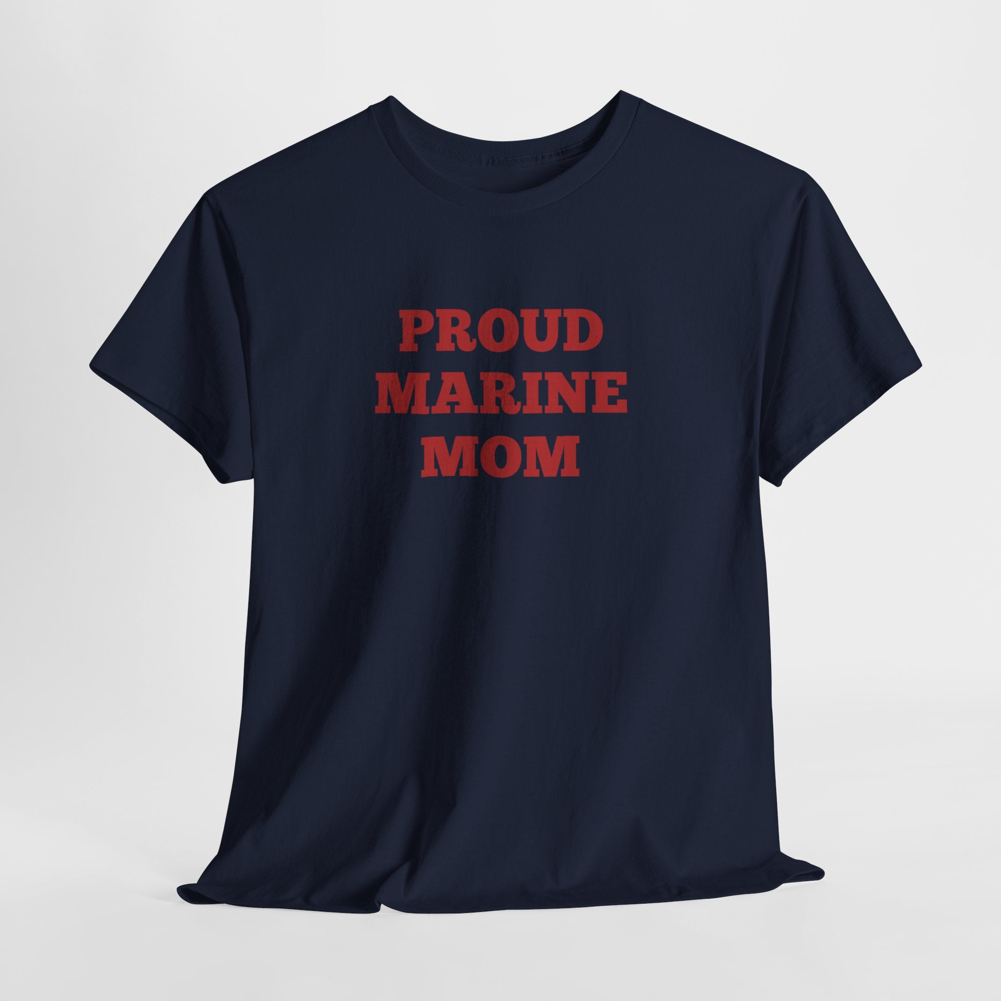 Proud Coast Guard Mom T-Shirt — Military Mom Gift, Blue Text Tee