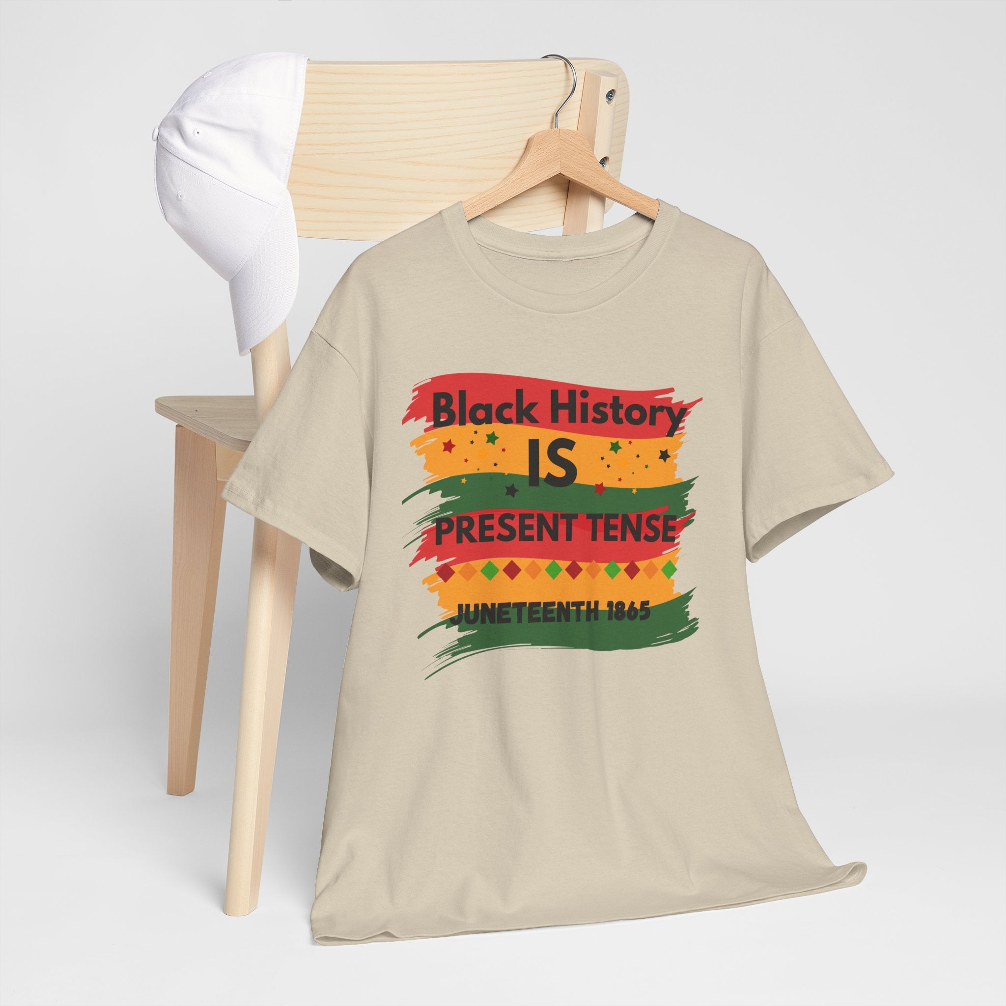 T-Shirt — "Black History Is Present Tense" Juneteenth Pride Tee