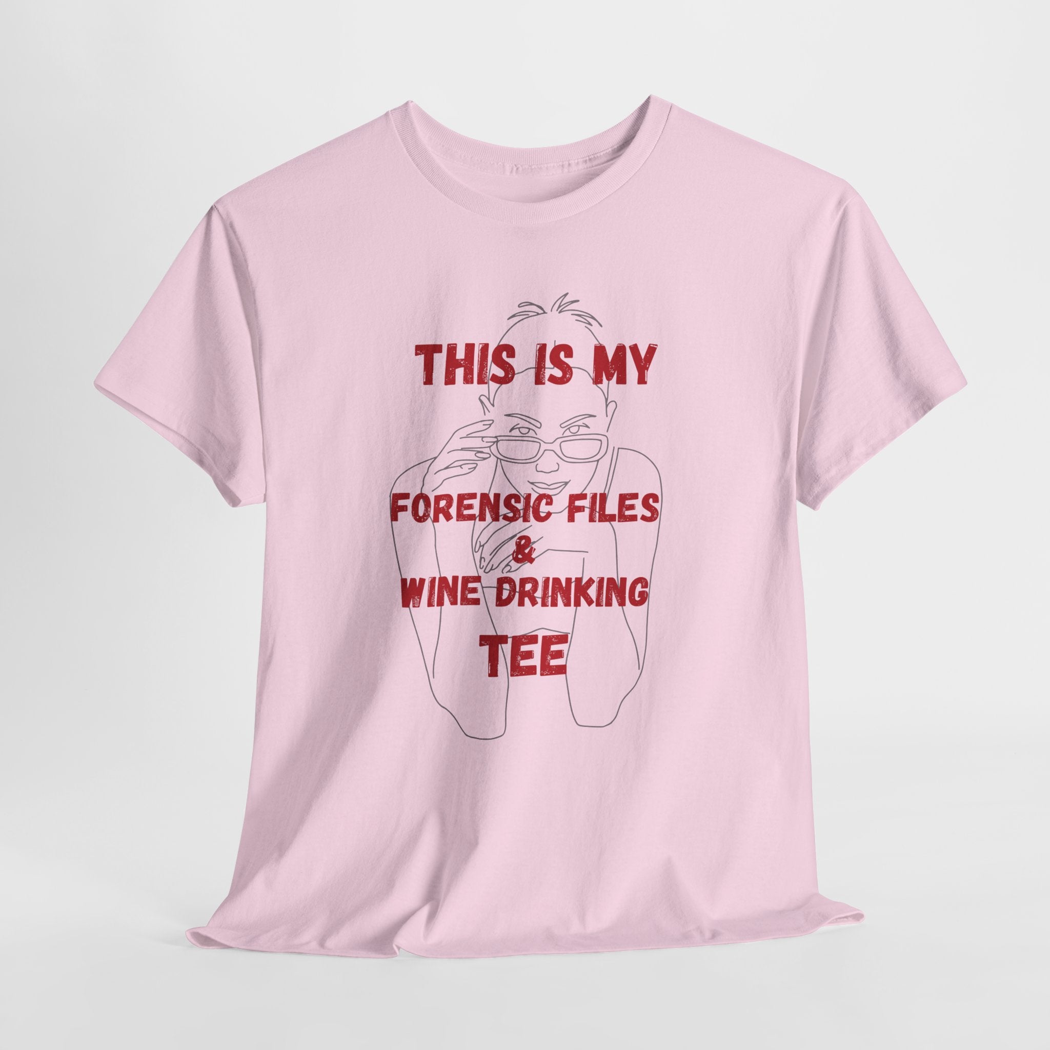 Funny Lazy Detective Wine T-Shirt — 'Detective Off Duty' Graphic Tee