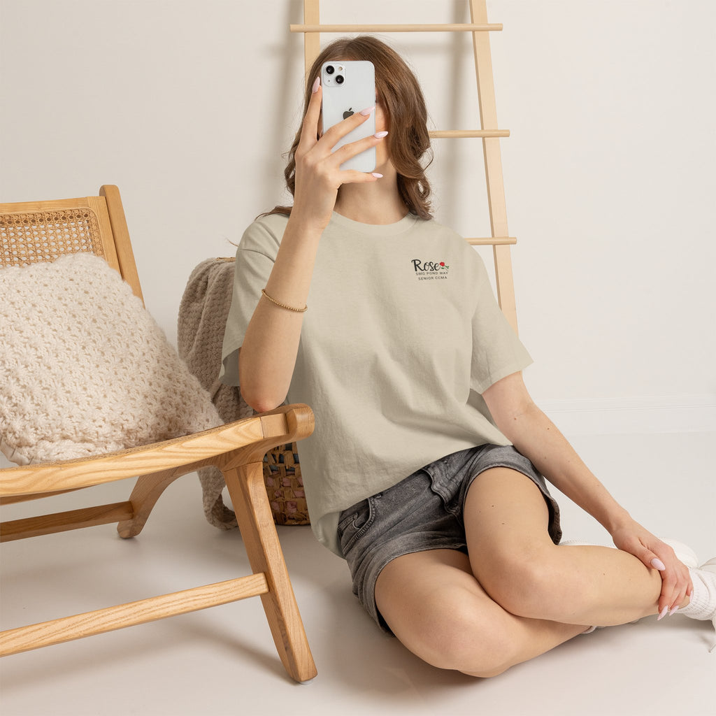 Rose Logo Work T-shirt with Rose emblem