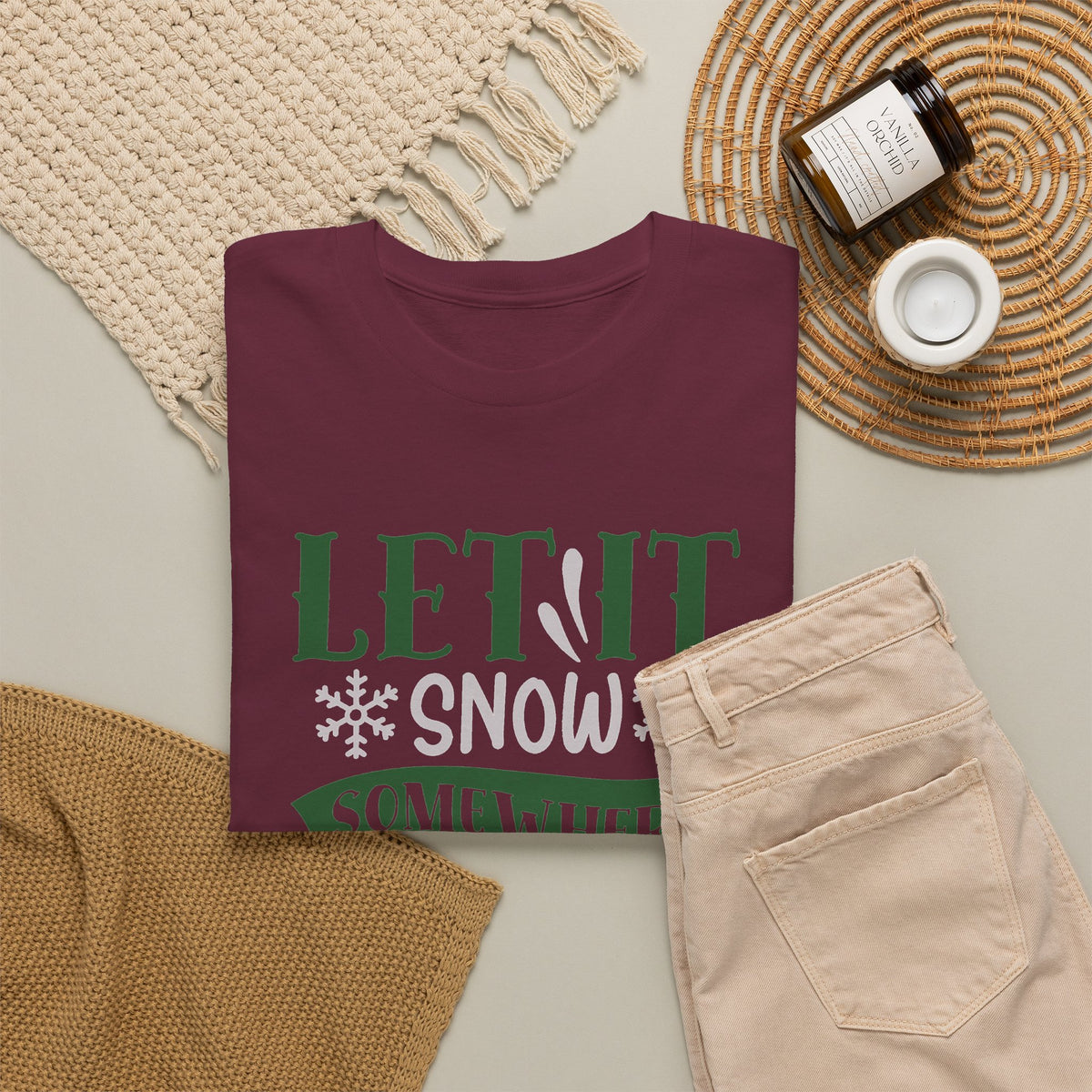 Let It Snow, Watch a Movie Somewhere Else Ho Ho Ho Christmas T-Shirt