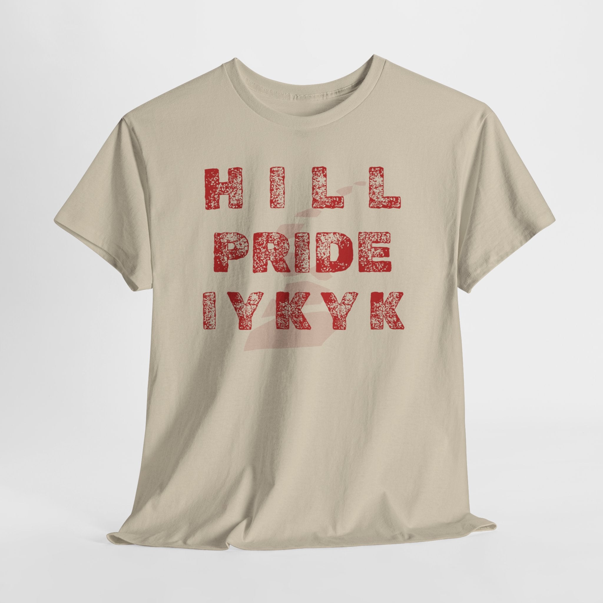 Hill Pride Cobblestone Road Graphic Tee — Red Brick Path Text Design