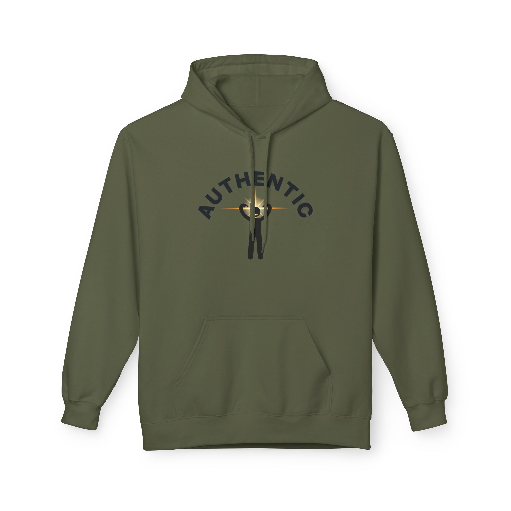 Authentic you Hoodie — 'Authentic' Graphic Pullover