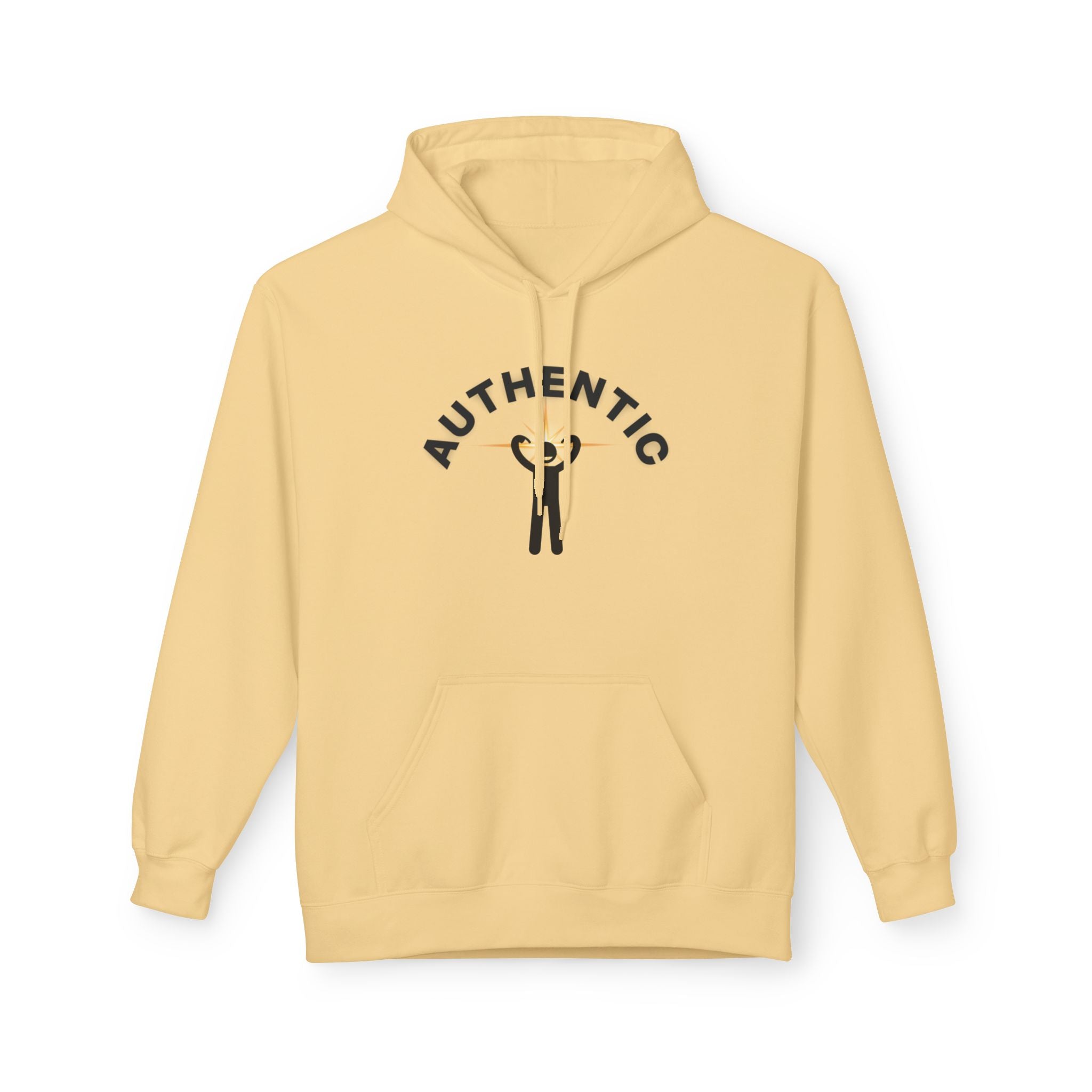 Authentic you Hoodie — 'Authentic' Graphic Pullover
