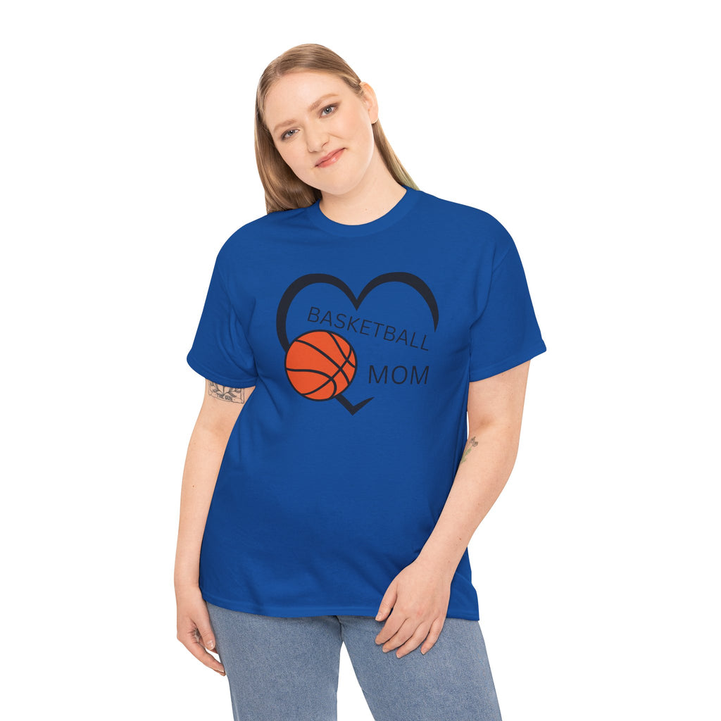 Basketball Mom T-Shirt – Heart & Basketball Design