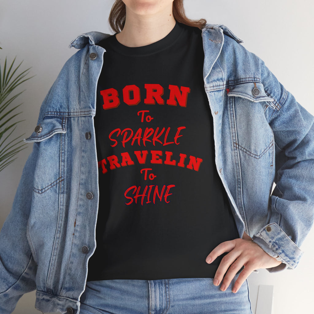 Traveling and shining T‑Shirt — Adventure Graphic Tee