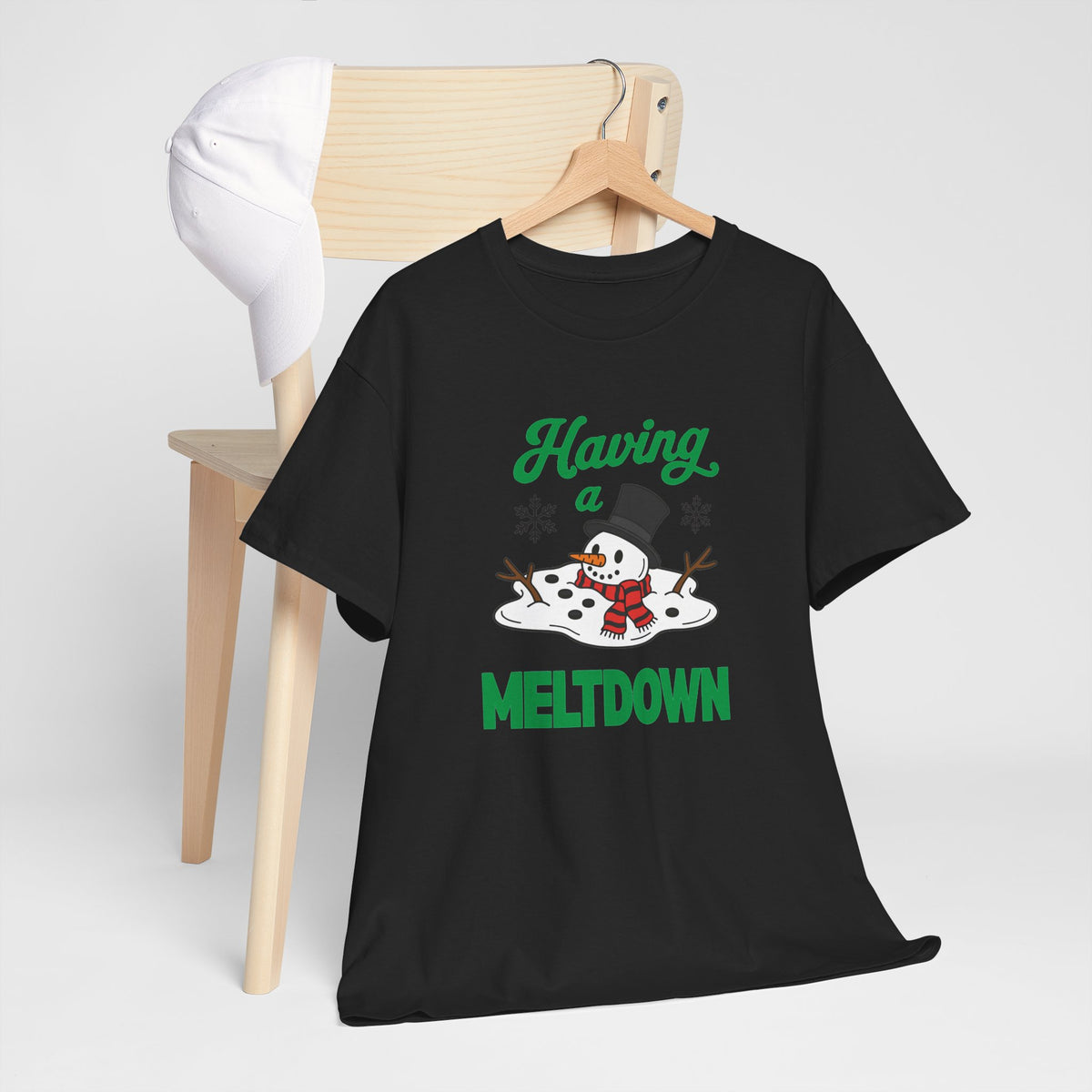 Having a Meltdown Snowman Christmas T-Shirt