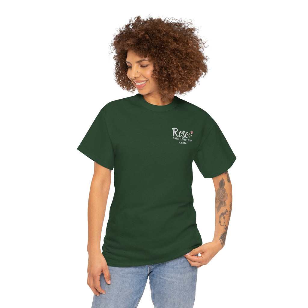 Rose Logo Work Tee with a Rose
