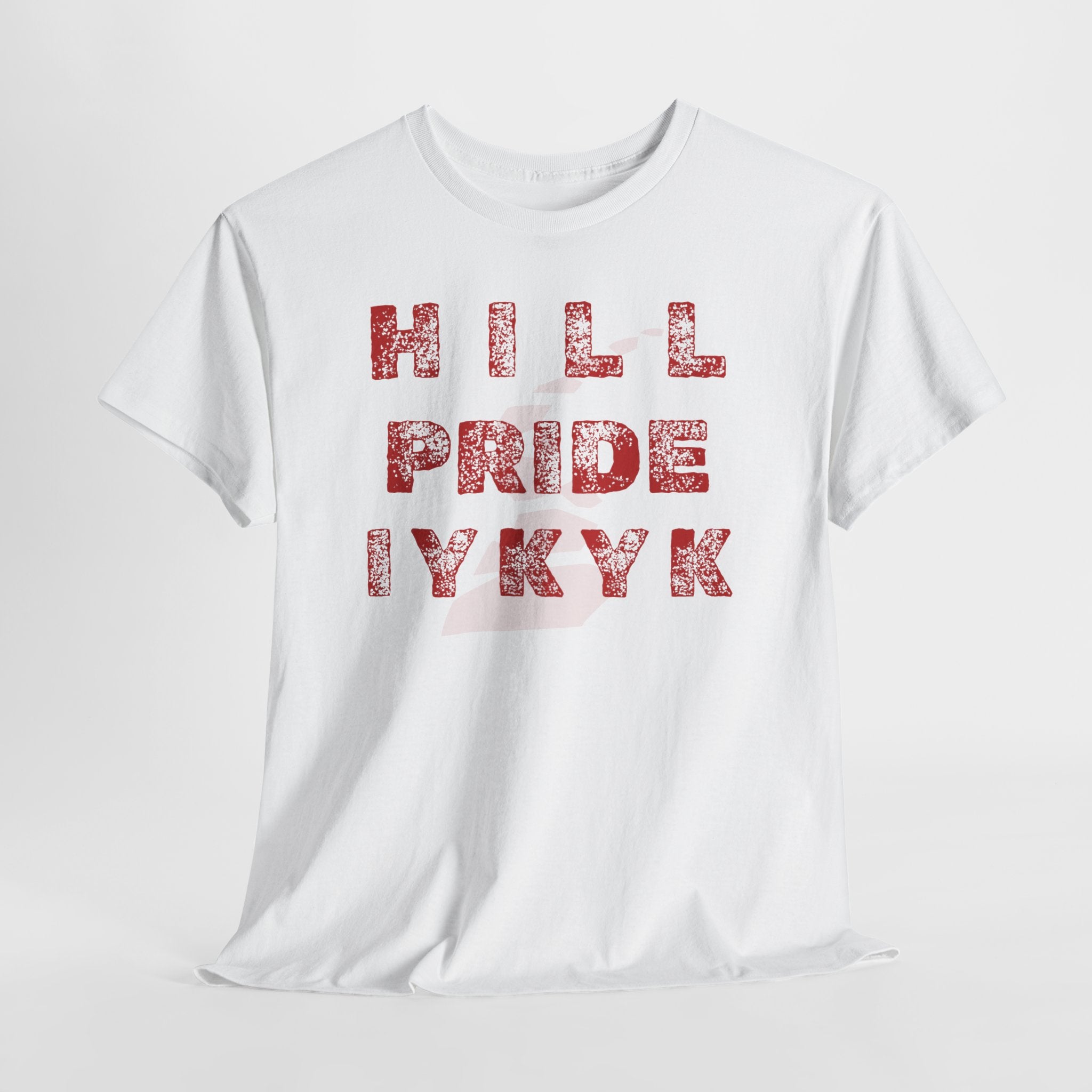 Hill Pride Cobblestone Road Graphic Tee — Red Brick Path Text Design