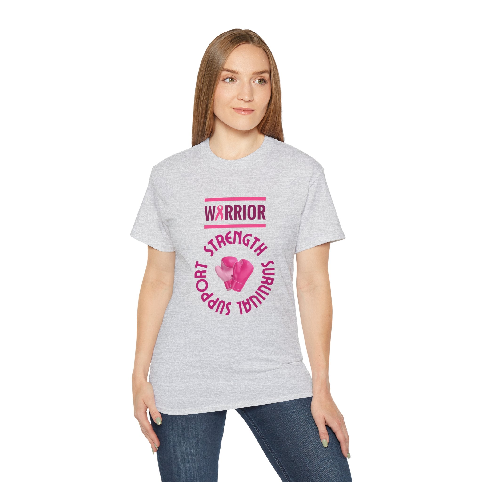 Breast Cancer Warrior T-Shirt — Support Strength Survival Tee