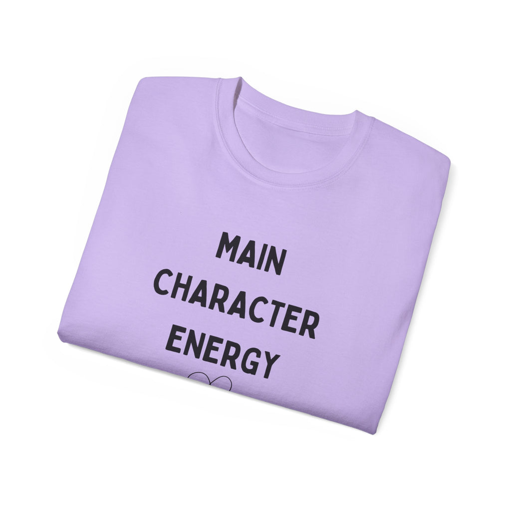 Main Character Energy Tee — "Match Me" Graphic Cotton Shirt