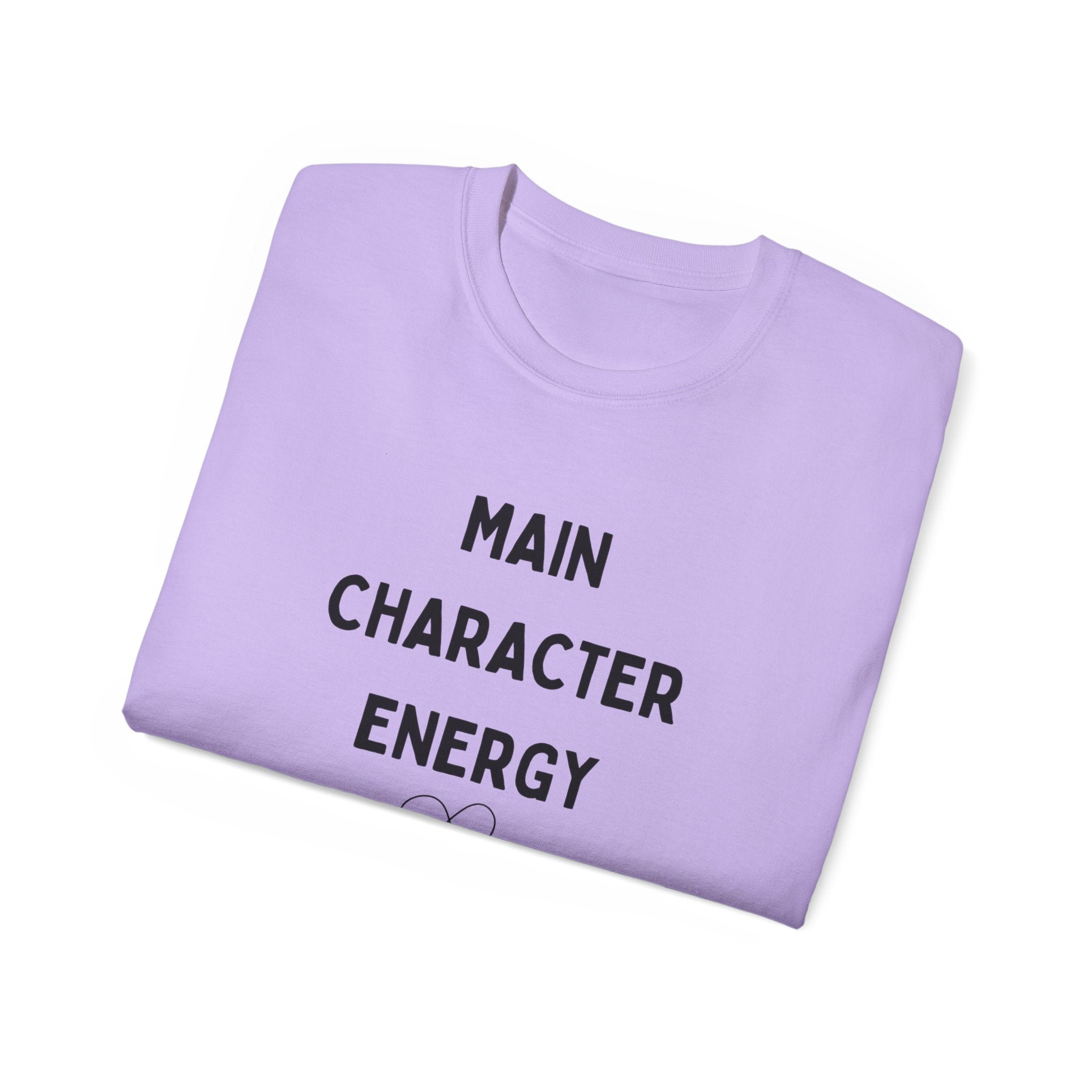 Main Character Energy Tee — "Match Me" Graphic Cotton Shirt