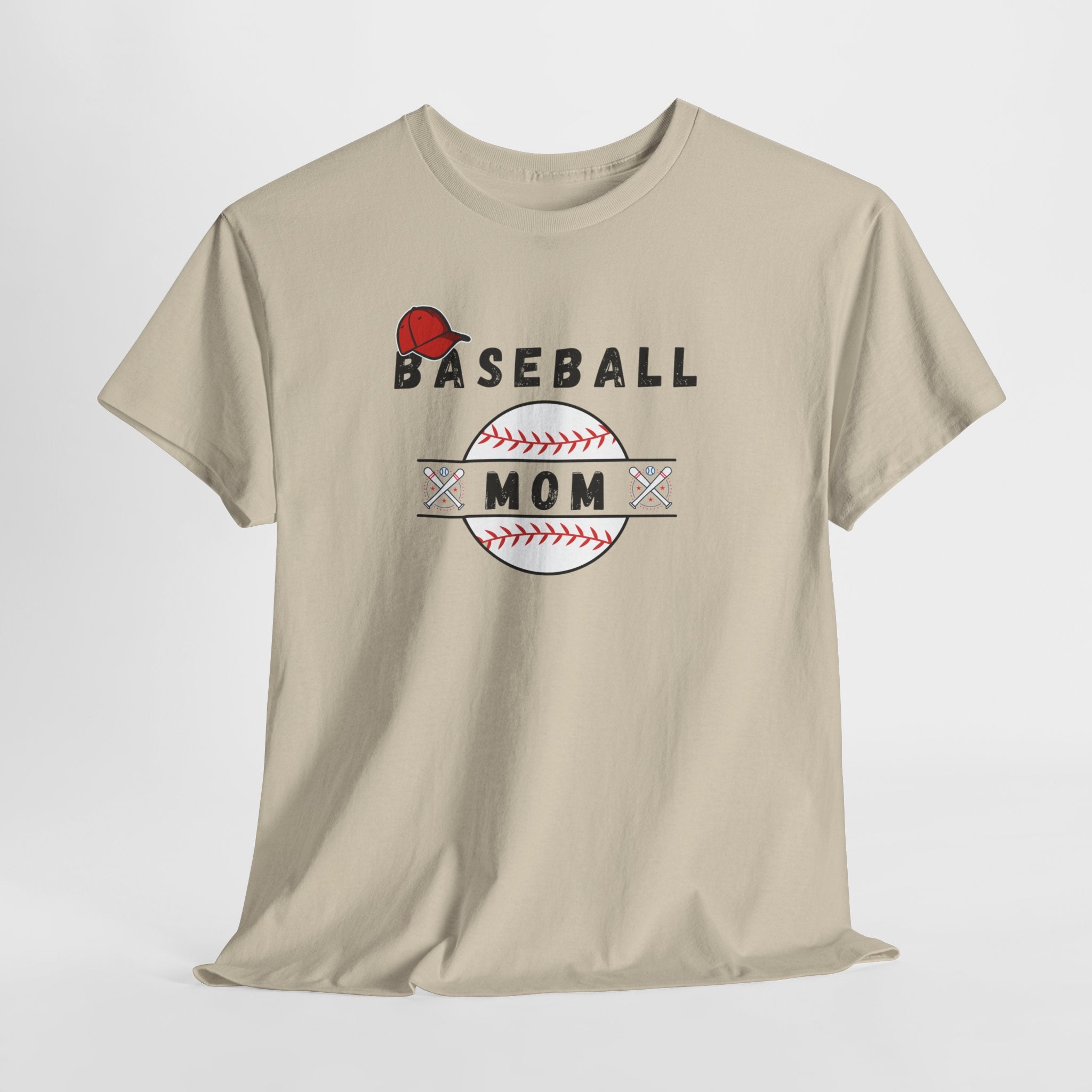 Baseball Mom T-Shirt – Women's Baseball Mom Tee with Stitch Graphic
