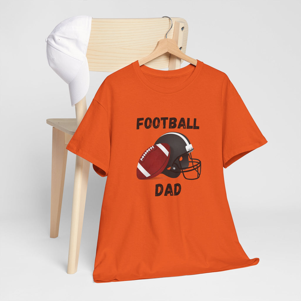 Football Dad T-Shirt — Classic Football & Helmet Tee for Proud Dads