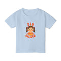 Big Sister Toddler T-Shirt — Cute Cartoon Sibling Announcement Tee